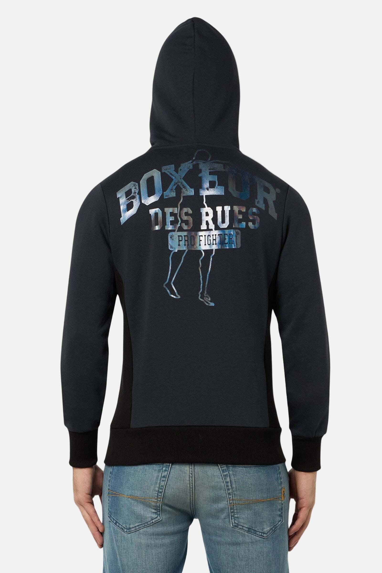 BOXEUR DES RUES Sweatjacke »BOXEUR DES RUES Sweatjacke Hooded Full Zip Sweatshirt«
