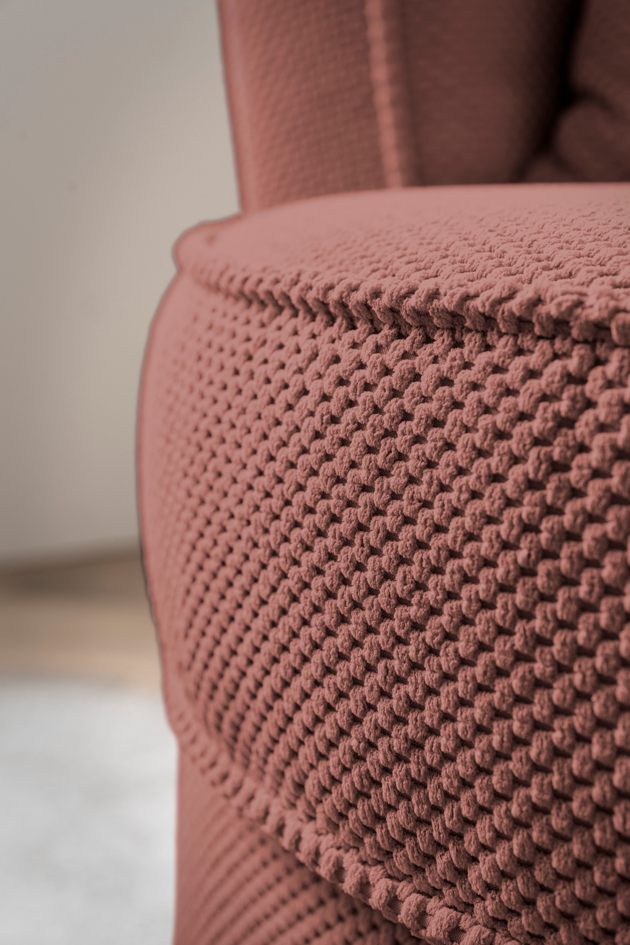 Leonique Drehsessel »MAISIE, Lese-Sessel, Love Seat,«, trendige Stoffe MEGA CORD und Web-Velours, 360 Grad drehbar