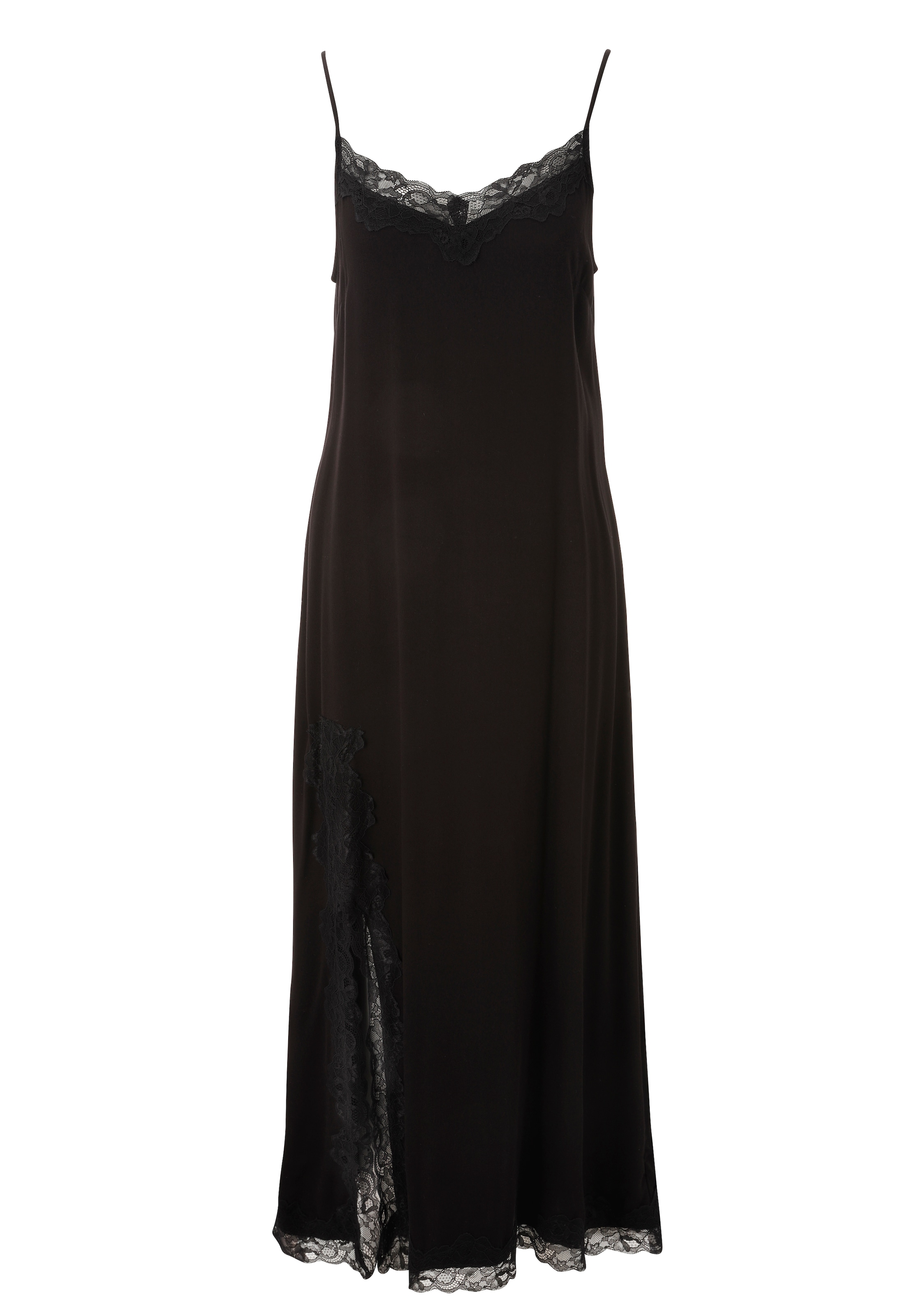 Aniston CASUAL Maxikleid aufwändig mit Spitze verziert - NEUE KOLLEKTION