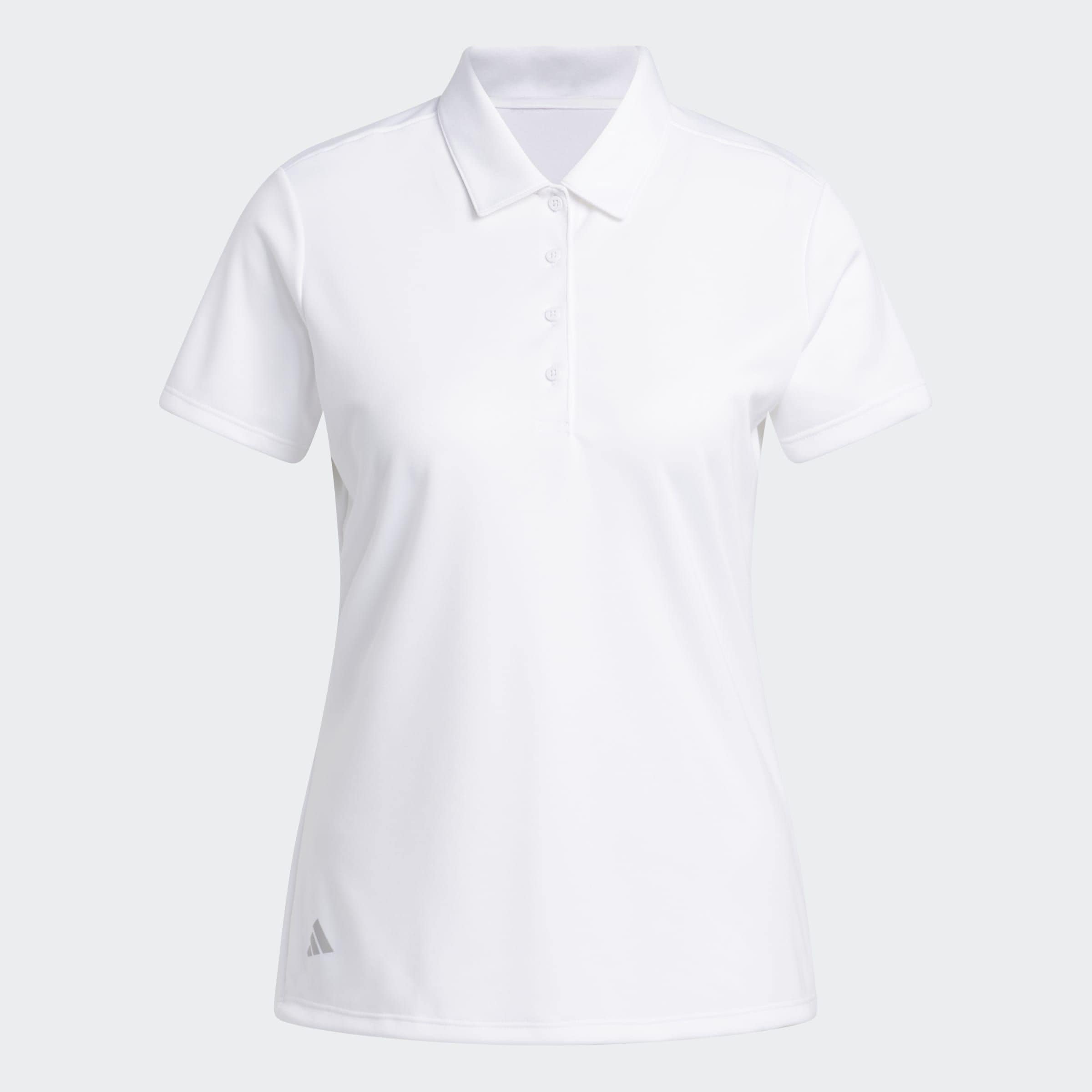 adidas Performance Polo »SOLID PERFORMANCE SHORT SLEEVE FÜR DAMEN« mit Druckknopfverschluss, aus Polyester, leichtes Pikeematerial