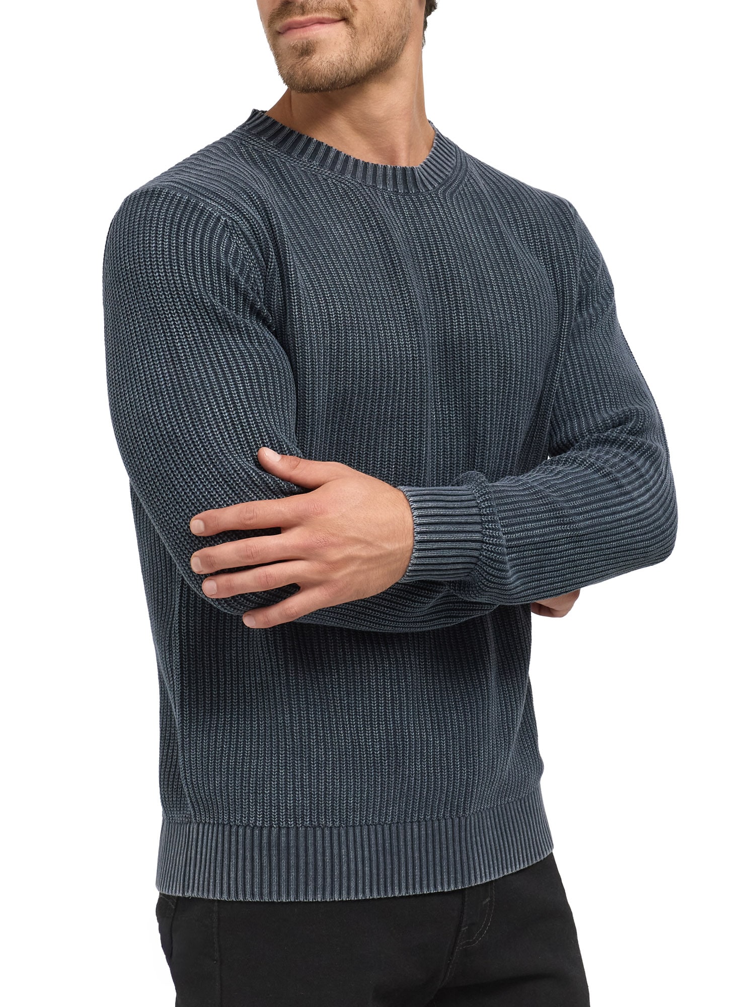 Indicode Pull à col rond »INTorpedo« Baumwolle, regular fit