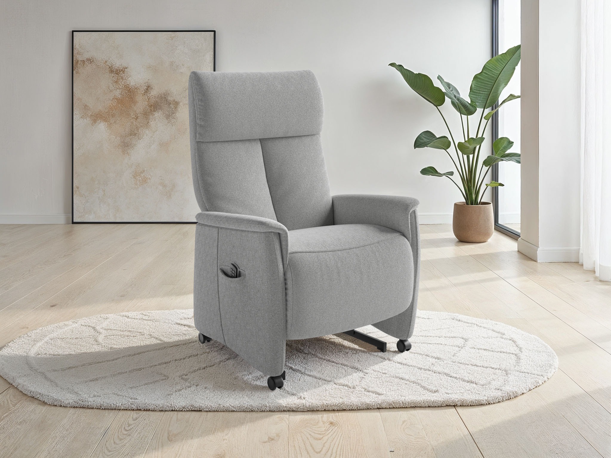 sit&more TV-Sessel "Cremona Comfort" wahlweise manuell oder elektrischer Funktion mit Akku