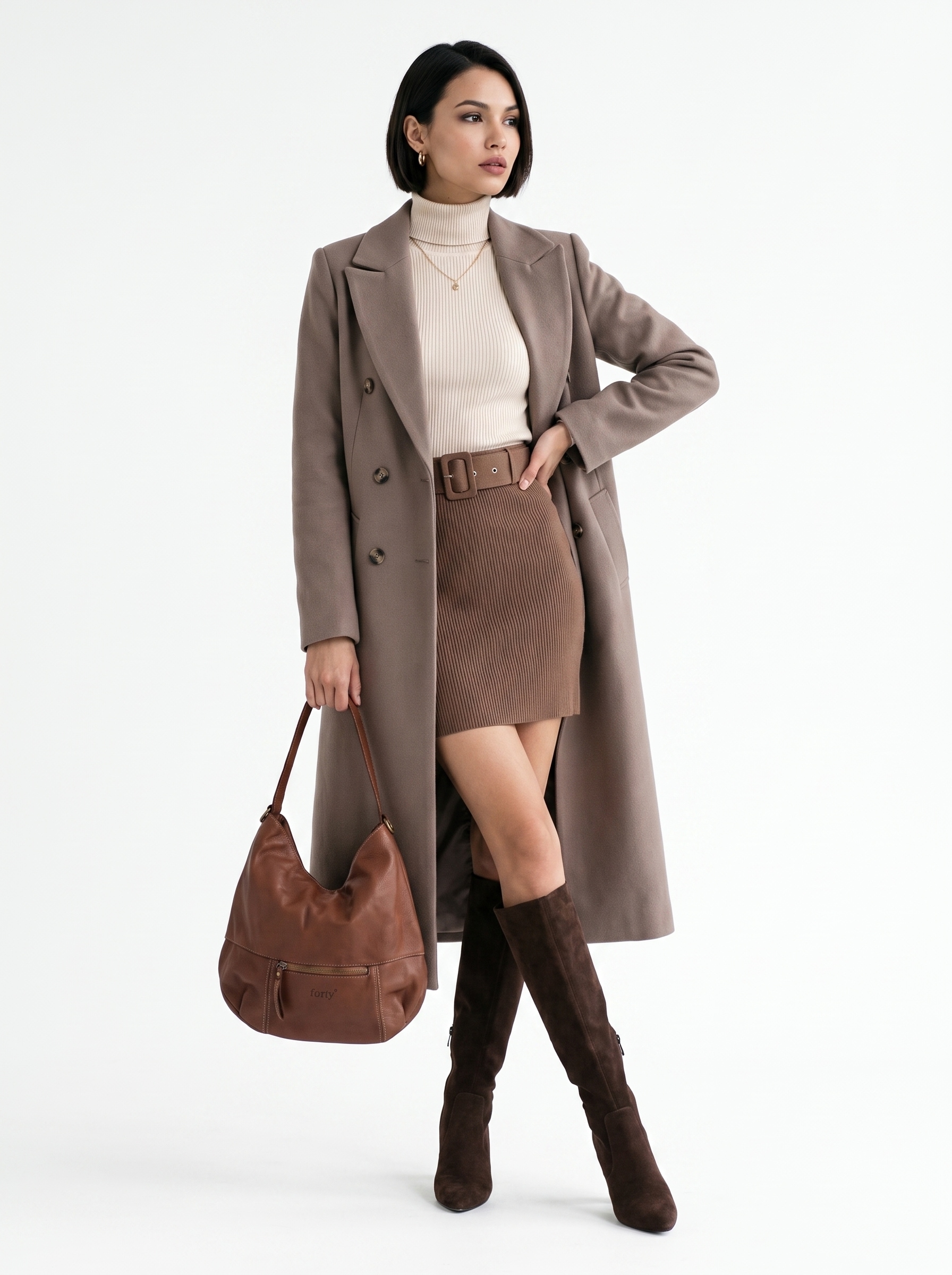 forty° Shopper »FORTY° Damen echt Leder, Made in Italy« echt Leder, Made in Italy