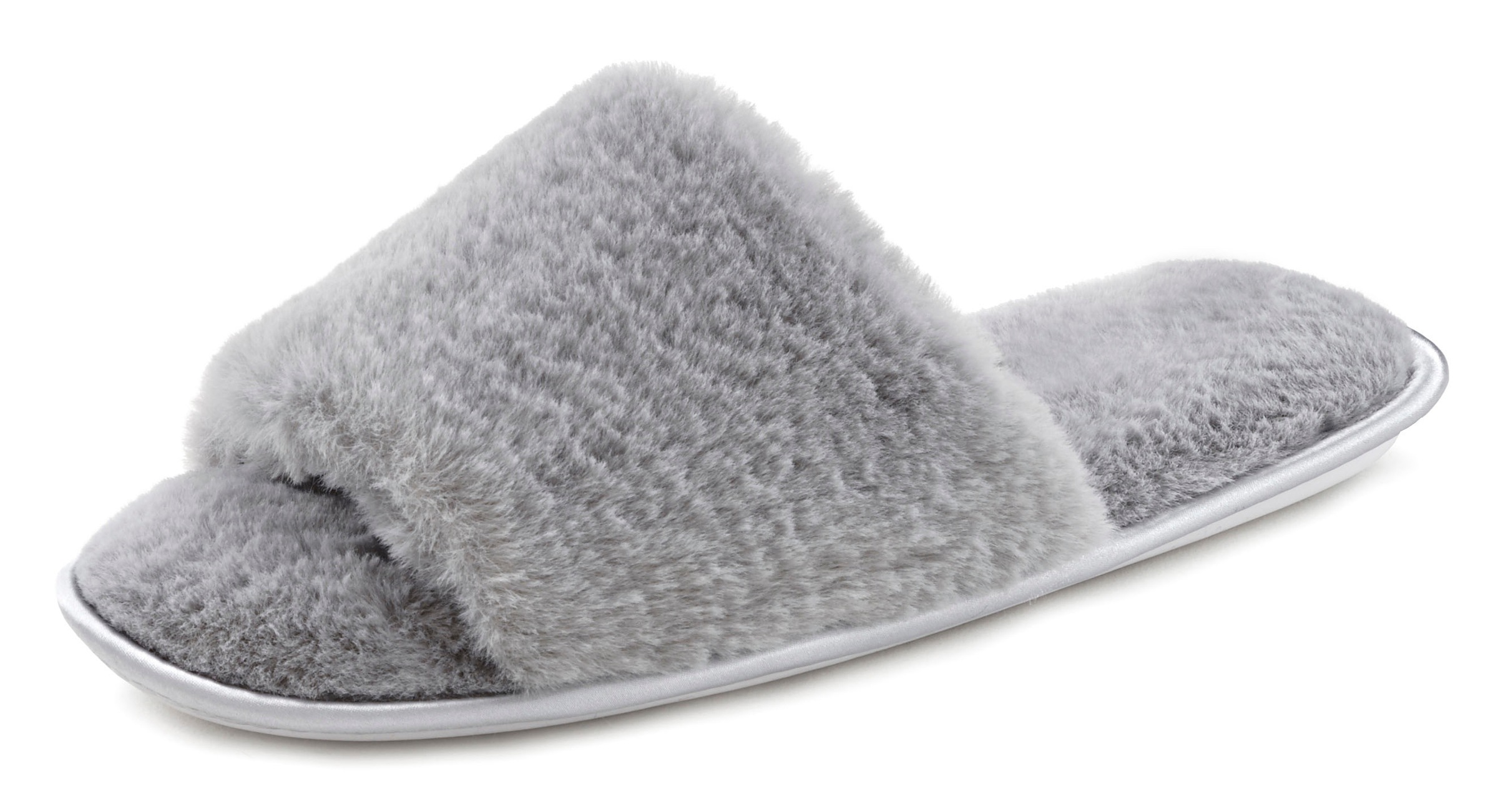 Image of Vivance Hausschuh, mit Fellimitat VEGAN bei Ackermann Versand Schweiz