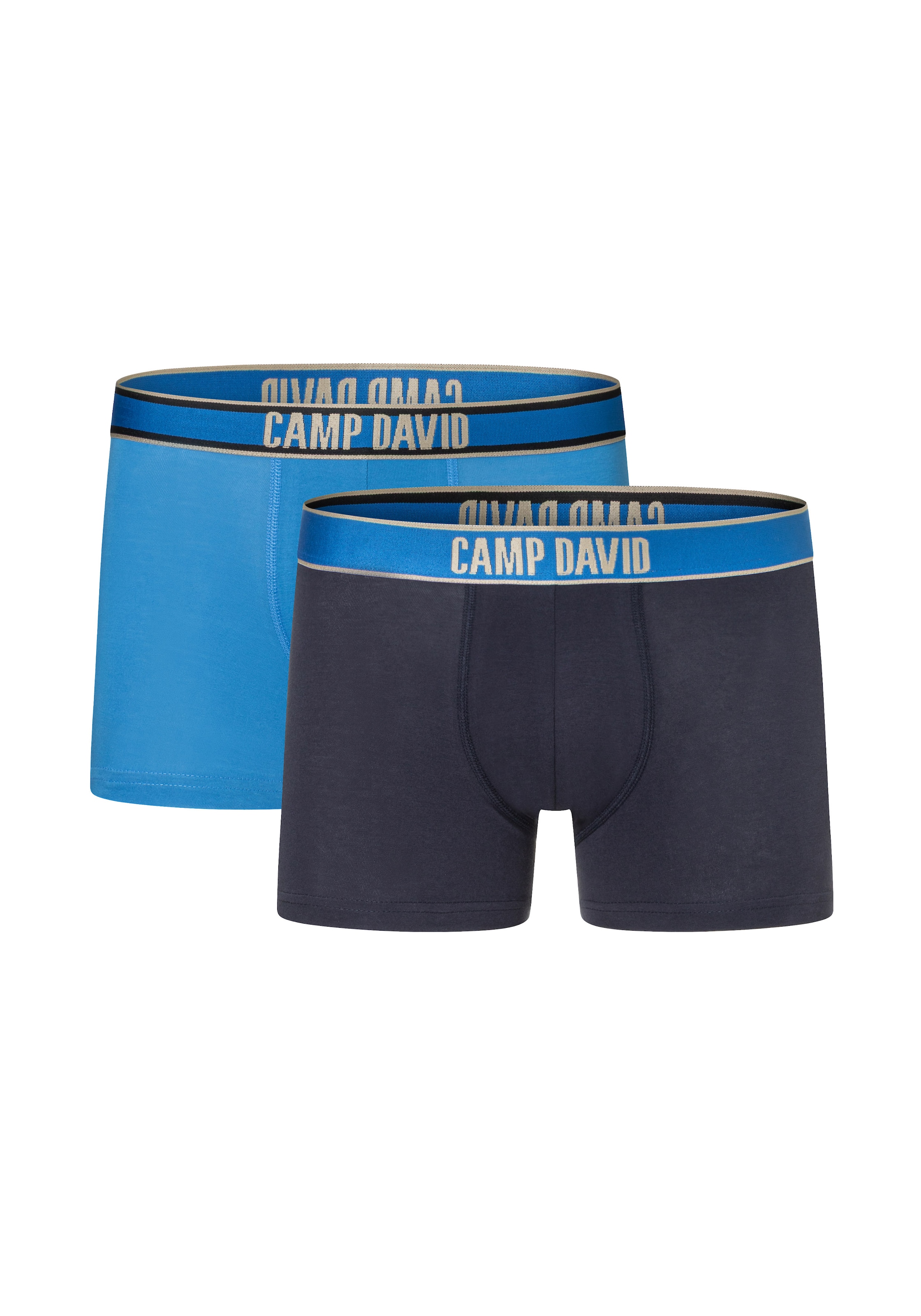 CAMP DAVID Boxershorts »casual« 2 Paar,  mit elastischem Bund