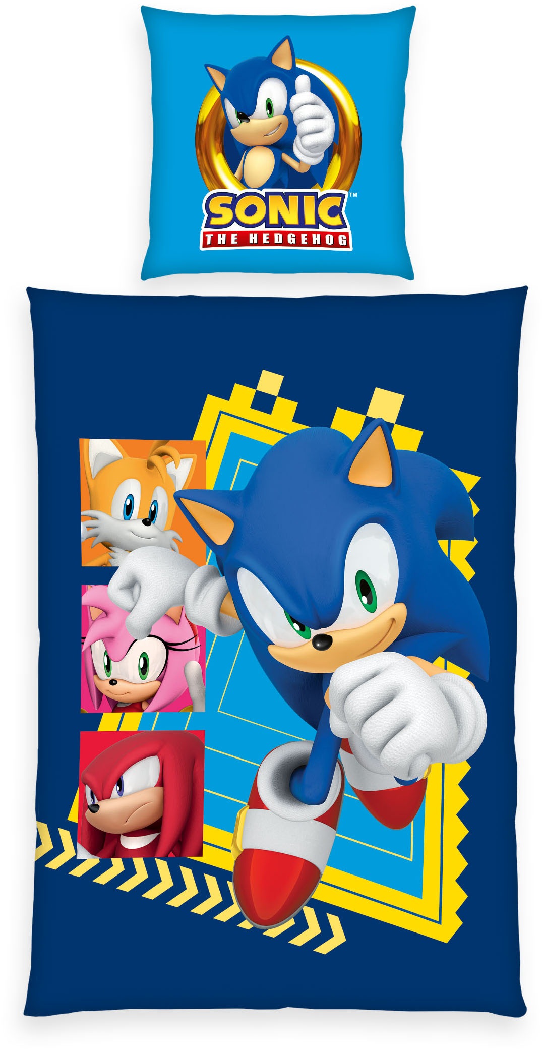 Image of Sonic SEGA Bettwäsche "Sonic" 2 Stk. Wendebettwäsche