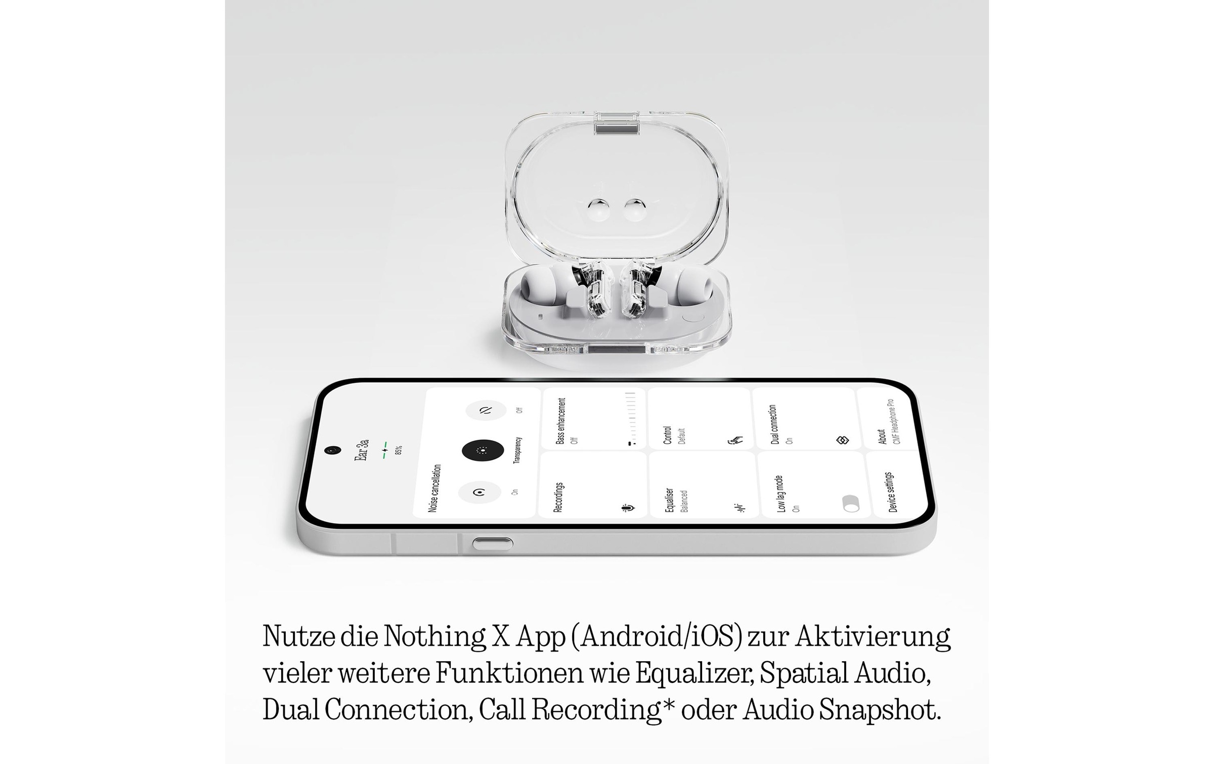   Écouteurs intra-auriculaires sans fil »Ear (3a)« Active Noise Cancelling (ANC)