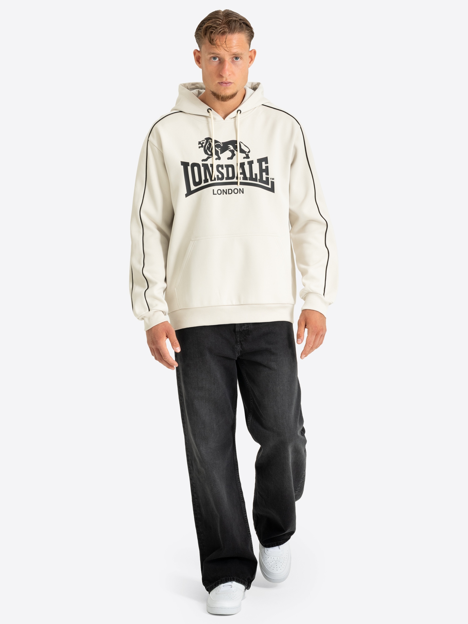 Lonsdale Sweat à capuche »PURFLEET«, mit Kapuze, Langarm, normale Passform
