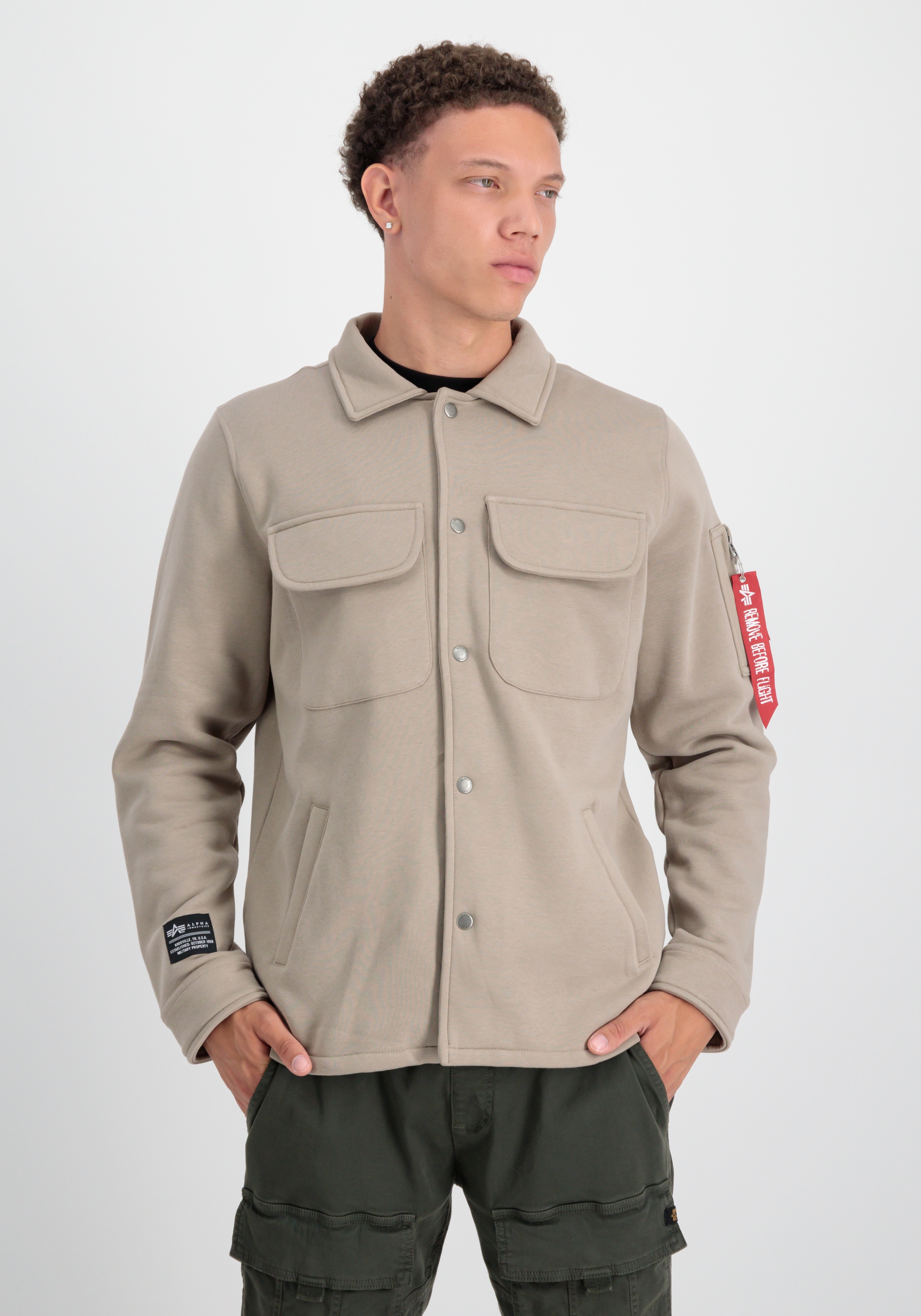 Alpha Industries Hemdjacke »Alpha Industries Men - Overshirts Sweat Overshirt«