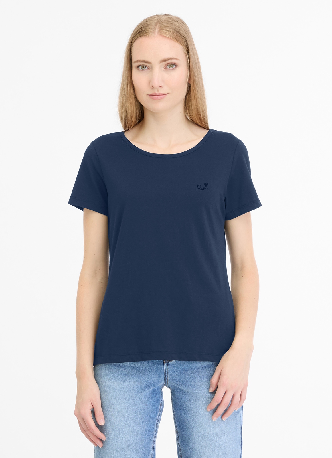 Image of Ragwear Kurzarmshirt "MINTTA" mit Rundhalsausschnitt, ohne Verschluss, aus Baumwollmischung