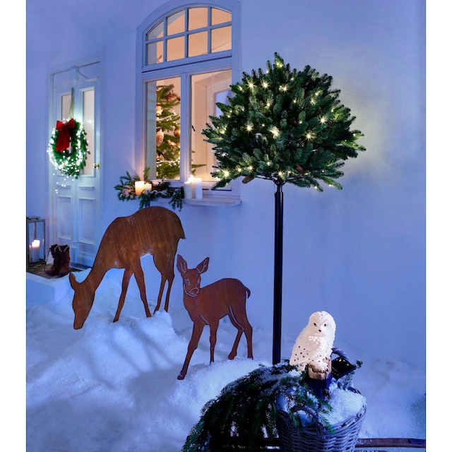 my home Weihnachtsfigur »Reh, Weihnachtsdeko aussen«, Gartenstecker im  Rost-Look bequem kaufen | Deko-Buchstaben