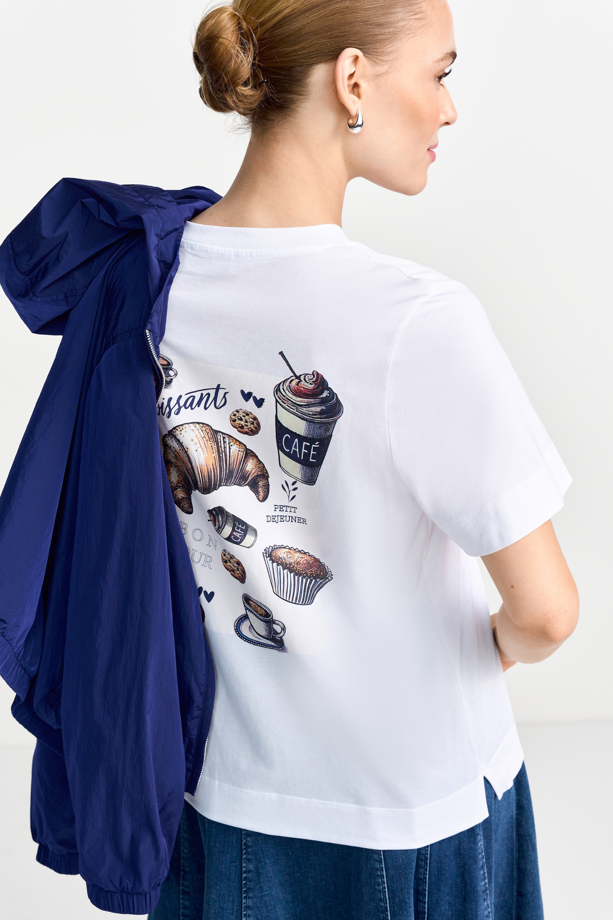 Image of RICHROYAL T-Shirt cooler Rückendruck, reine Baumwolle