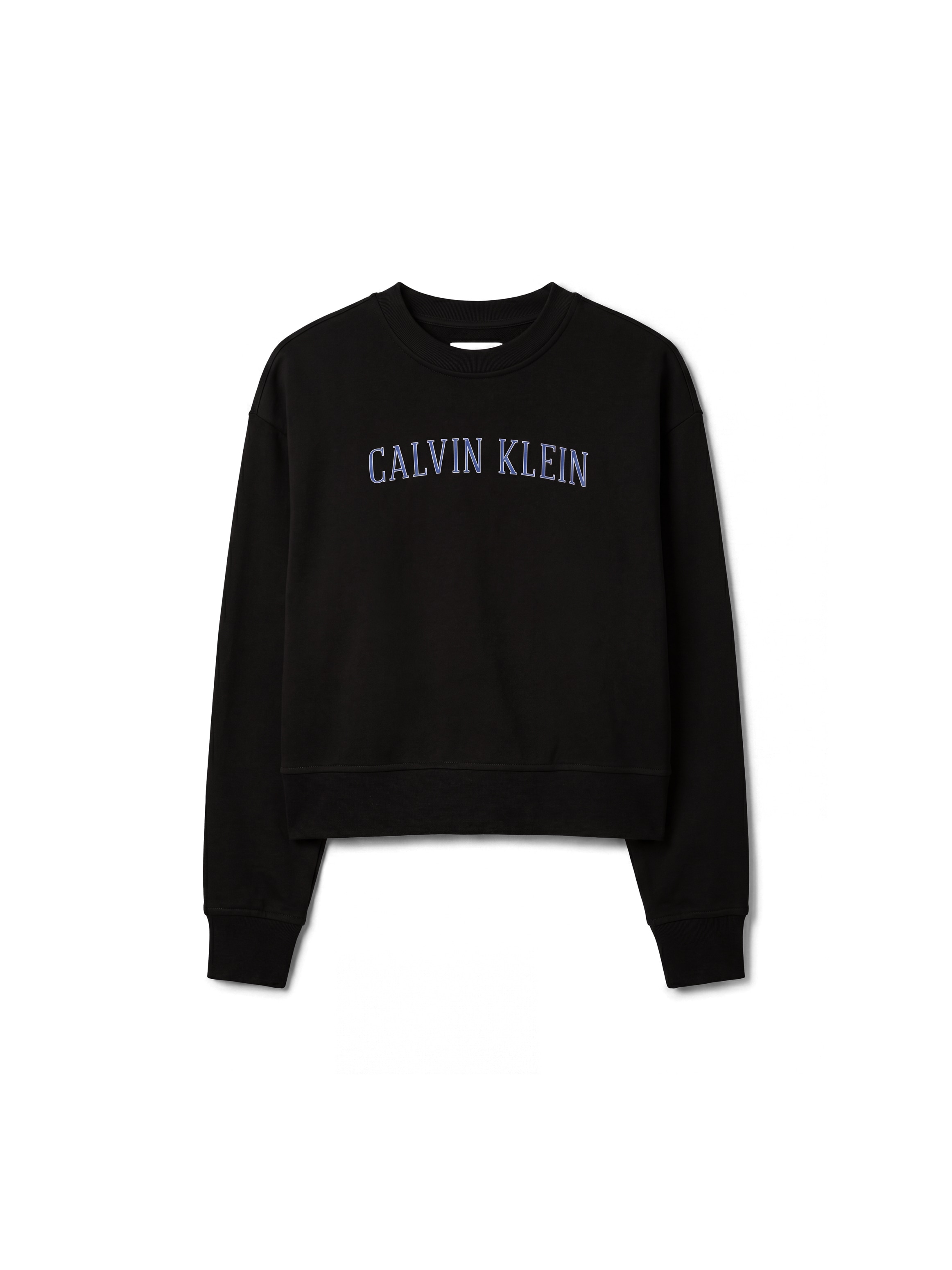 Calvin Klein Jeans Sweatshirt , Rundhalsausschnitt, cropped, Logoschriftzug
