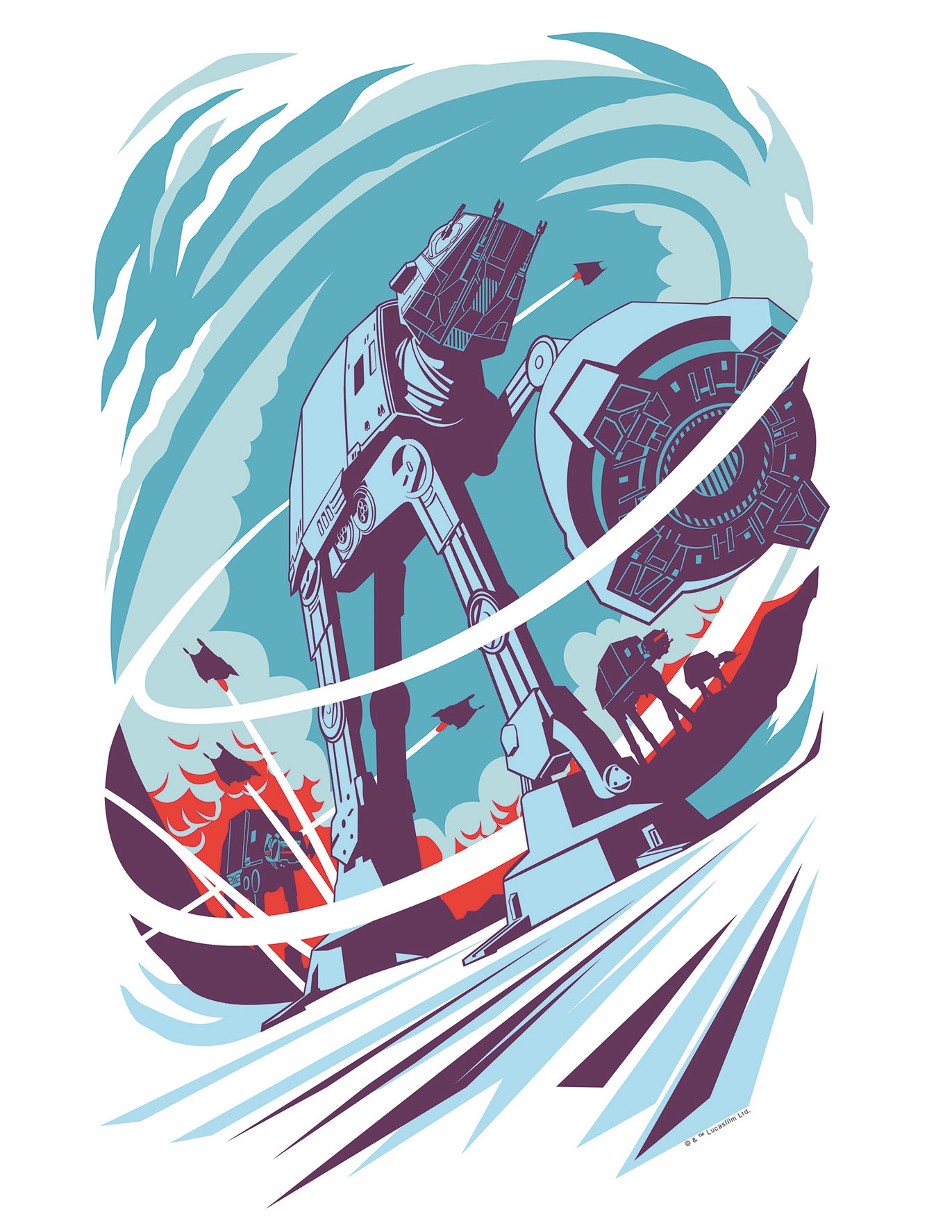 Poster »Star Wars Classic Vector Hoth«, Star Wars, (1 St.), Kinderzimmer,...