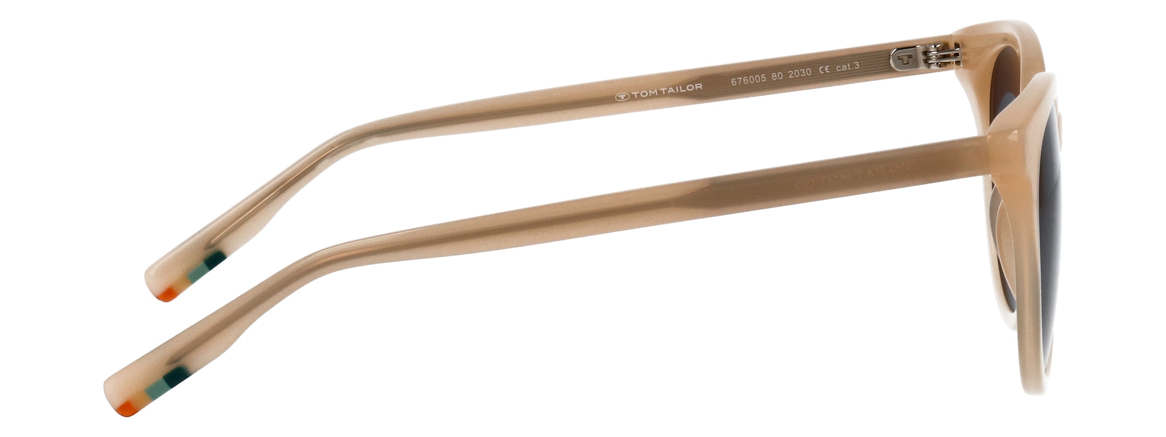 TOM TAILOR Lunettes de soleil »Modell 676005« Forme féminine, inscription logo sur cintre, monture plastique
