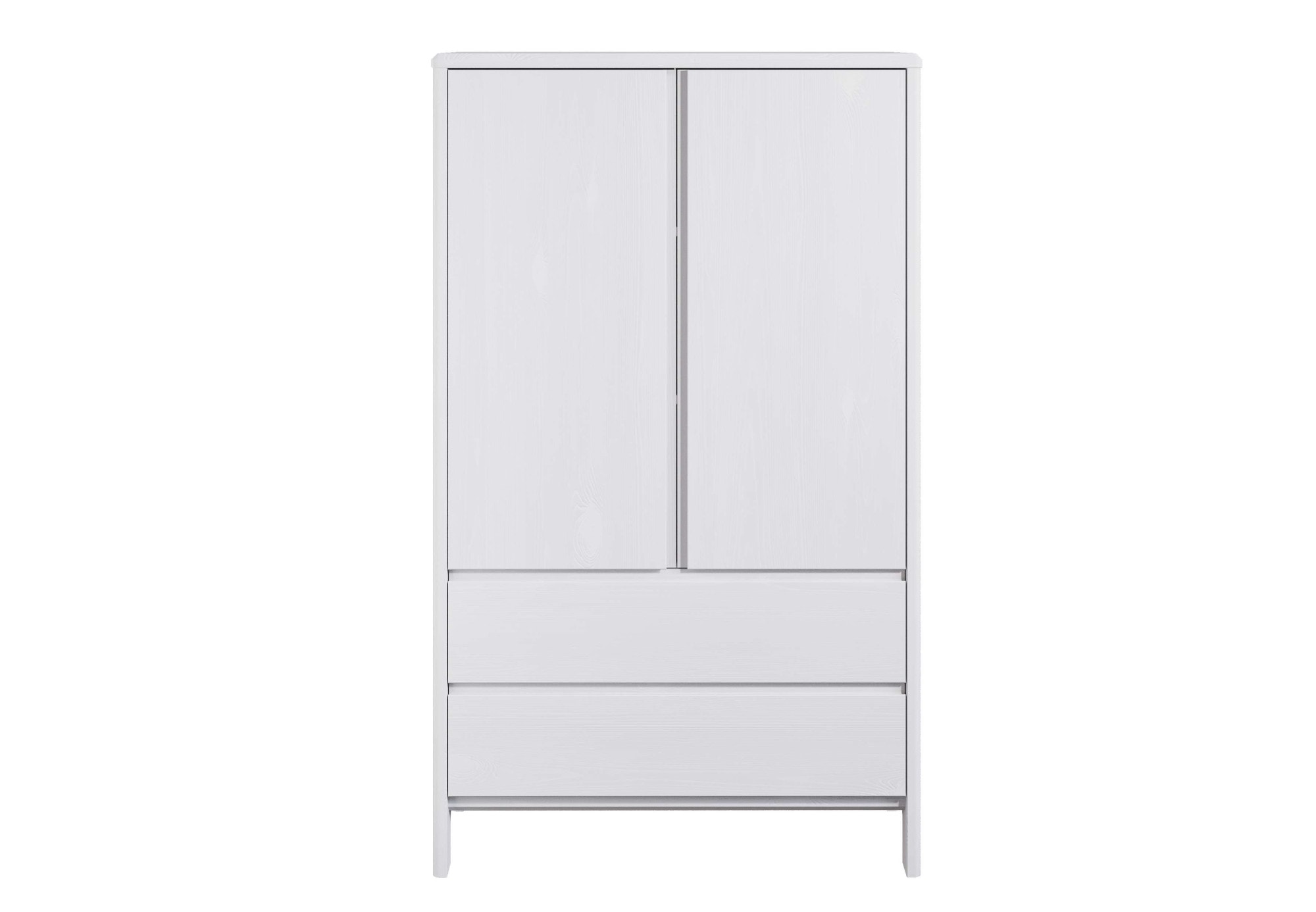 Home affaire Wäscheschrank »Luven«, (B/H/T ca. 98/137/34), aus massiver Kiefer, Höhe 137 cm, mit 2 Schubladen und 2 Türen