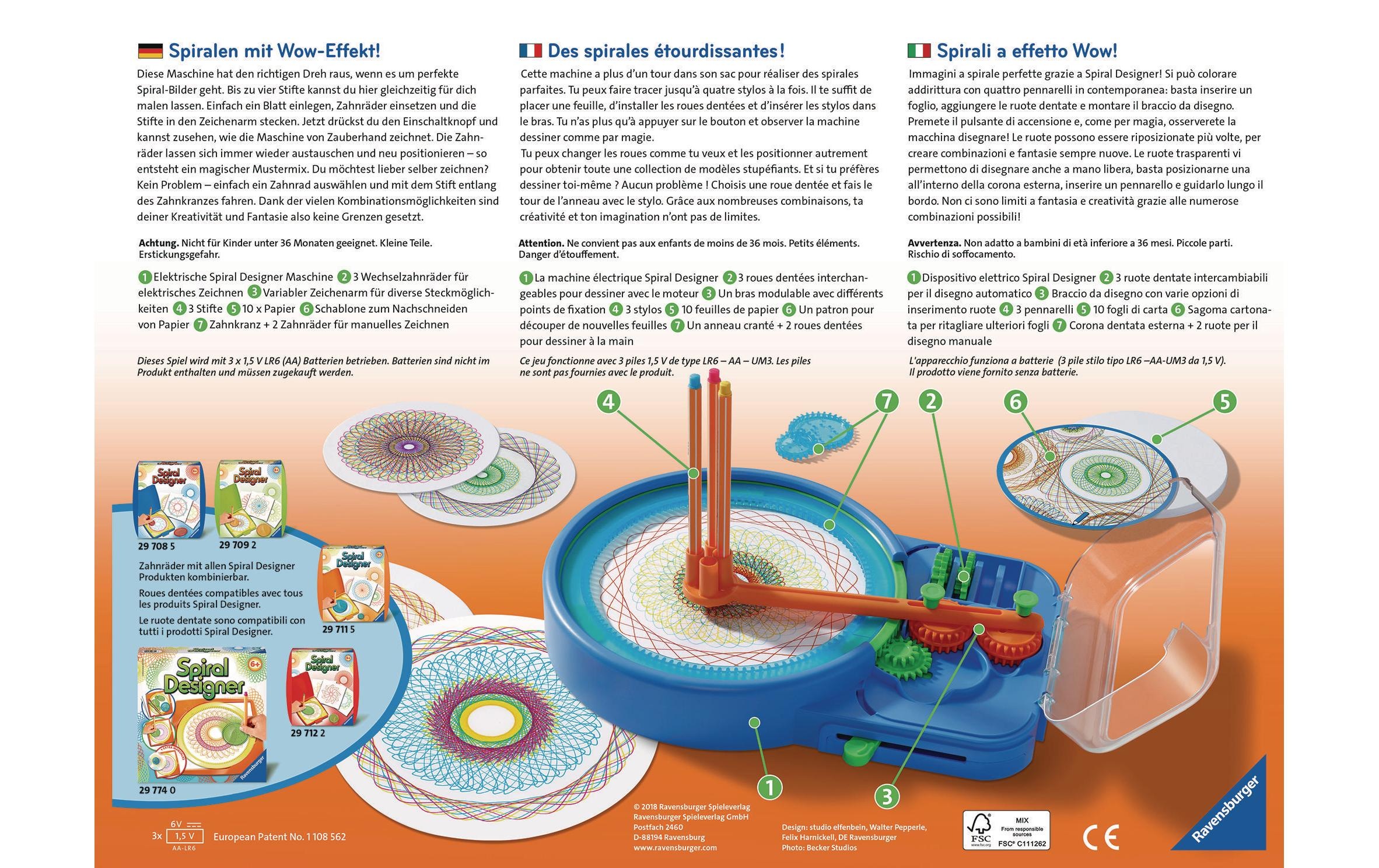 Ravensburger Malvorlage »Spiral-Designer Maschine«