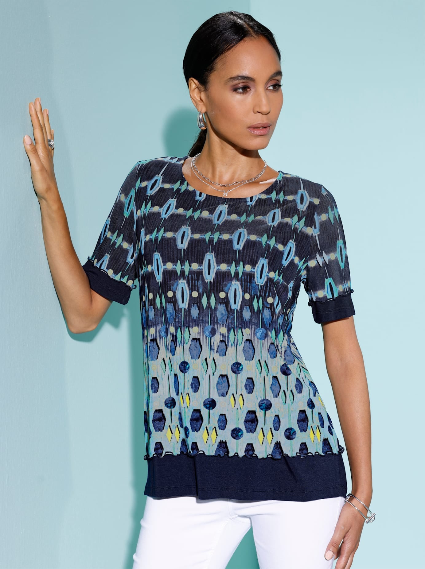 Image of creation L 2-in-1-Shirt "Mesh-Shirt" 1 tlg.