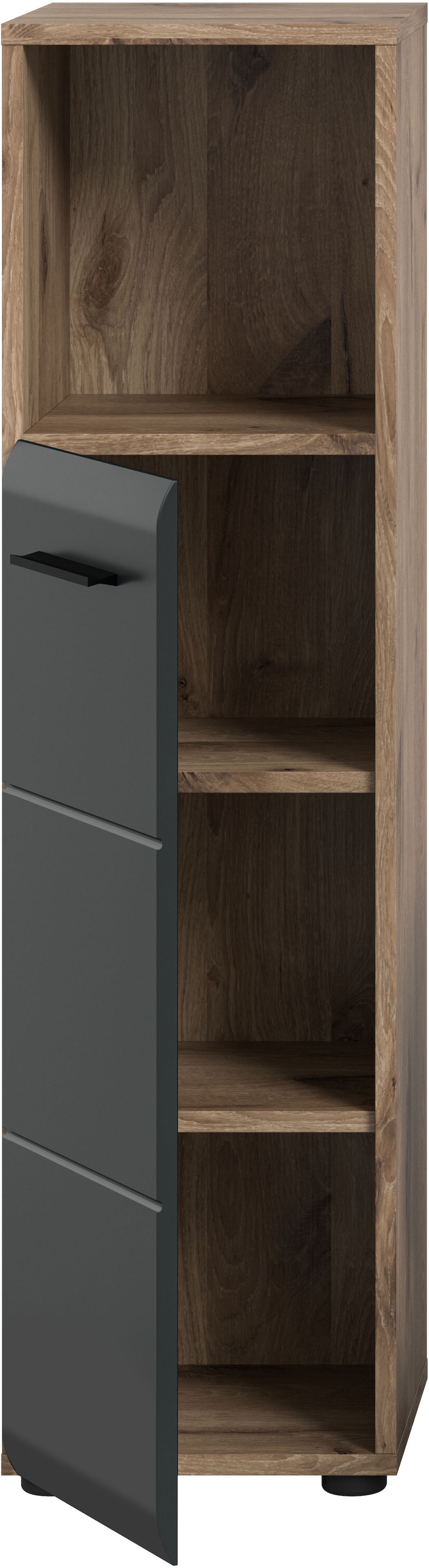 INOSIGN Armoire de rangement »FLORENZ, TOPSELLER!, Höhe 110 cm, 1 Tür, 2 Fachböden, 1 offenes Fach« TOPSELLER!, 1 cuis tlg. Türanschlag wechselbar, hochwertige MDF Front, Badschrank, Bad