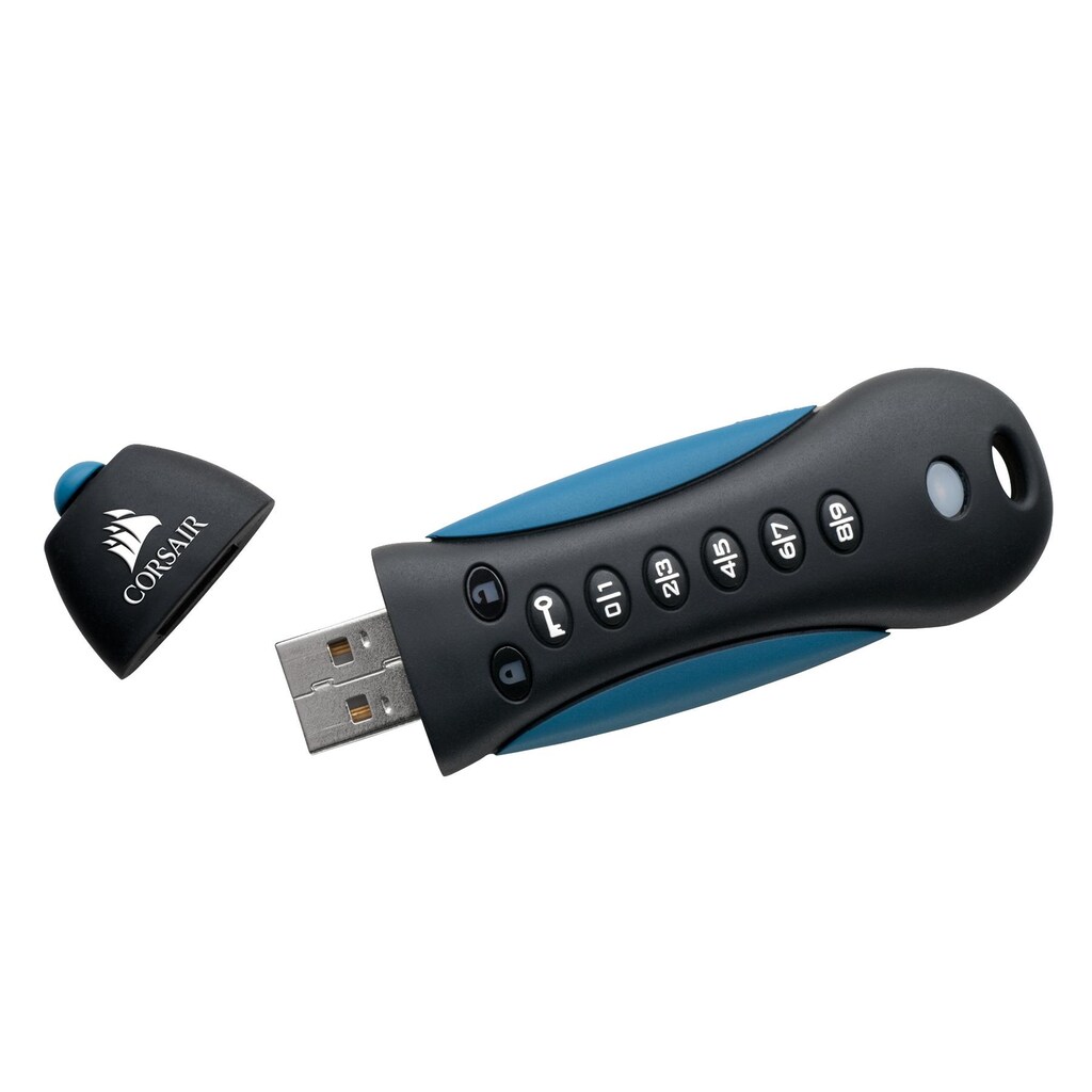 Corsair USB-Stick »Padlock 3 mit Zahlencode, 64 GB«, (Lesegeschwindigkeit 20 MB/s)