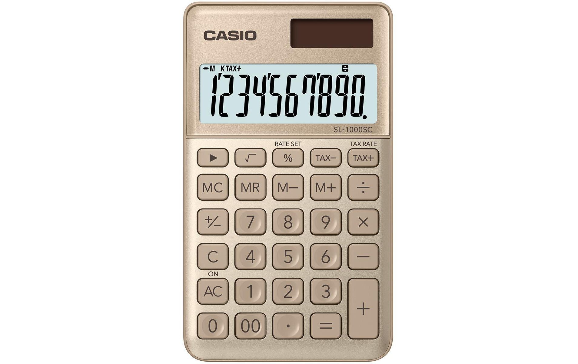 Taschenrechner »CS-SL-1000SC-GD Goldfarben«