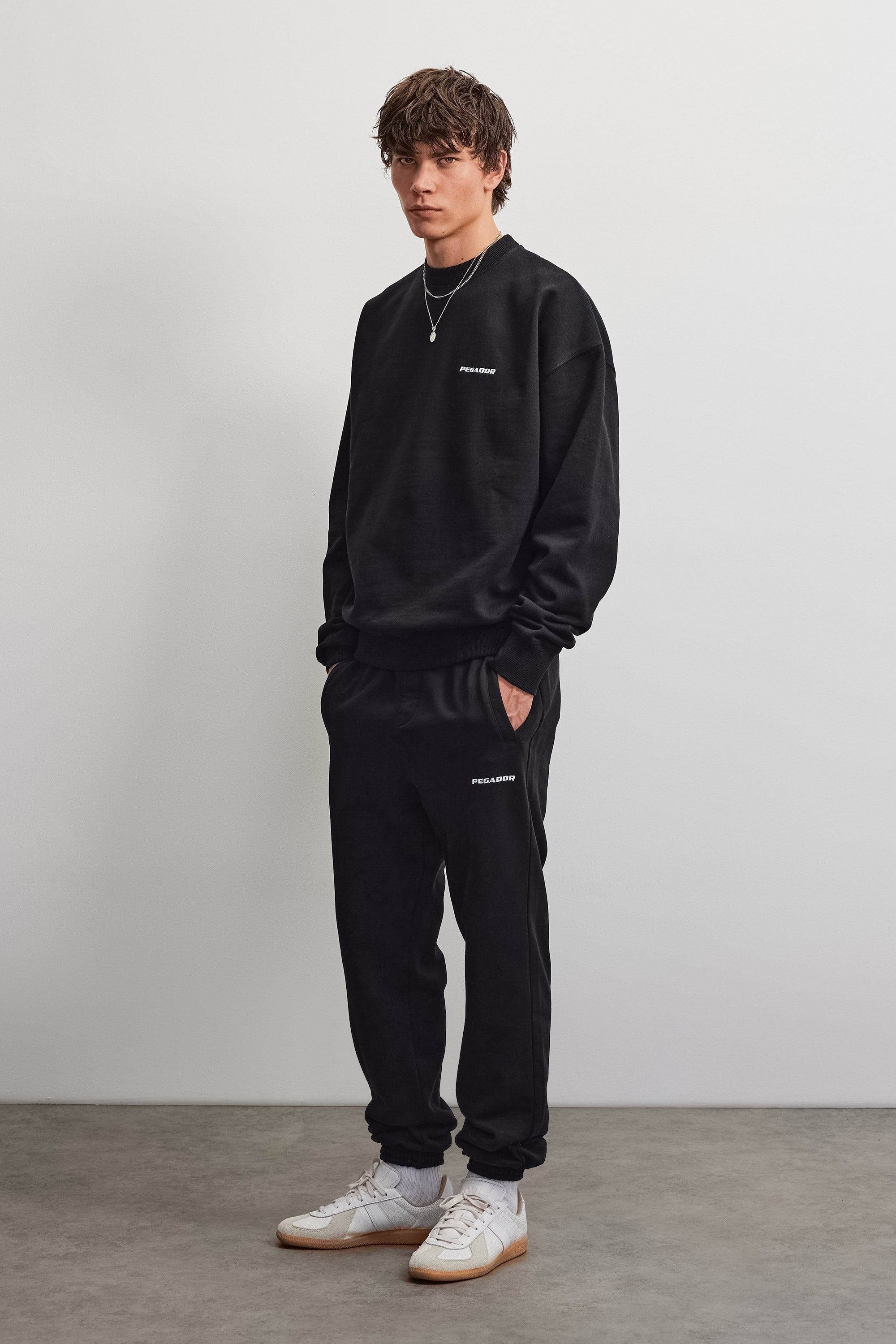 PEGADOR Sweat-shirt »Logo Oversized Sweater«, mélange de coton, oversize
