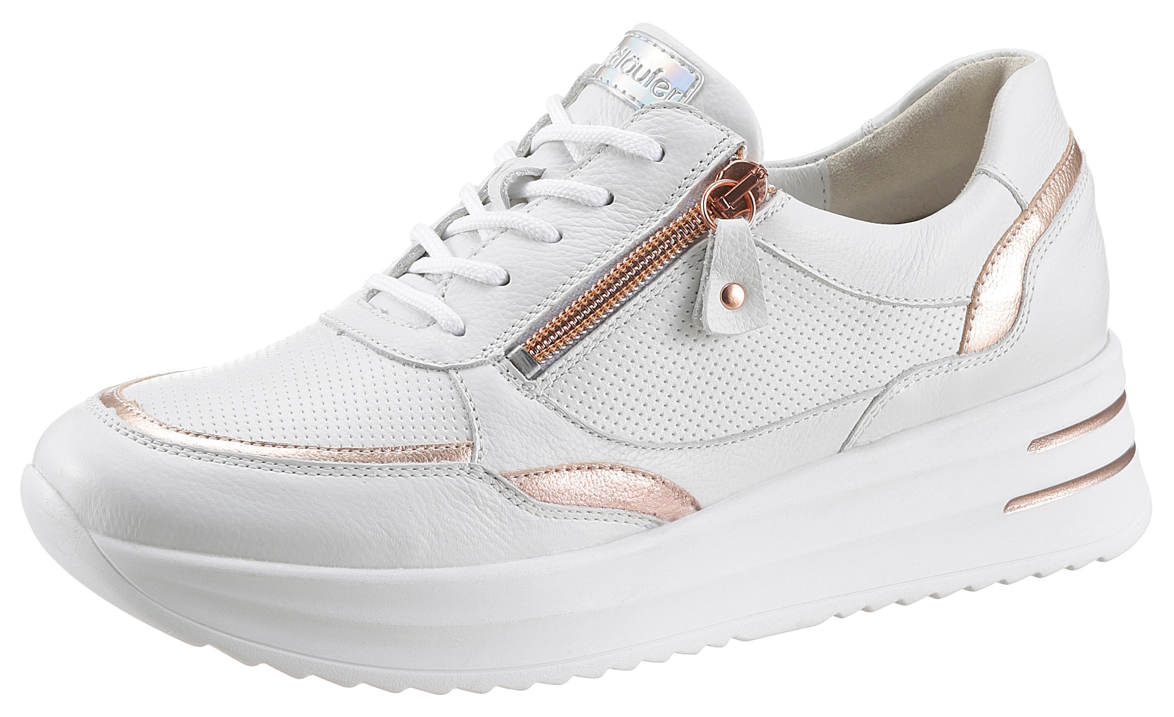 Image of Waldläufer Plateausneaker »H-ARIANNA«, mit rosegoldfarbenen Details bei Ackermann Versand Schweiz