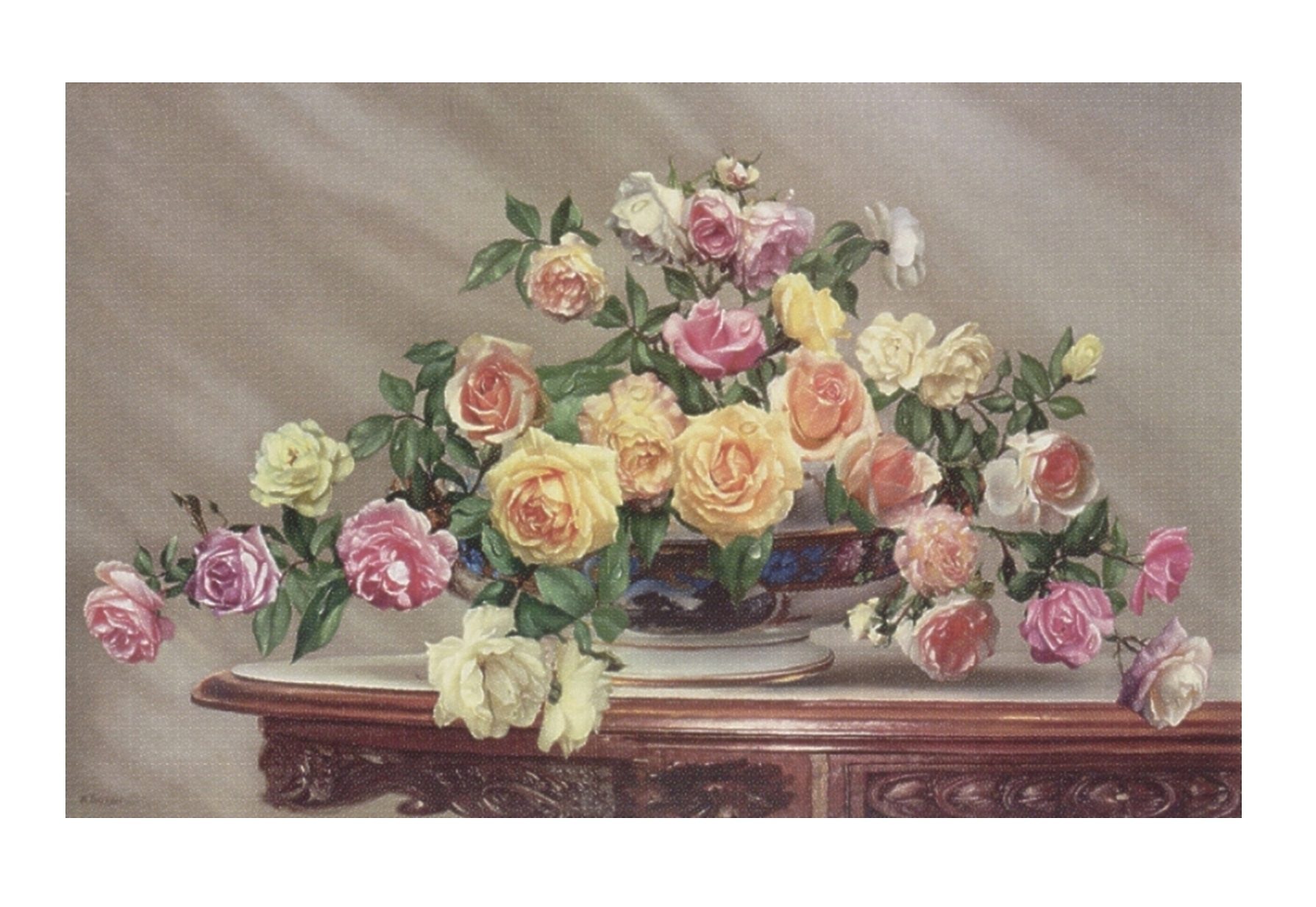 Image of Home affaire Wandbild »Bouquet of roses«, 80/50 cm bei Ackermann Versand Schweiz