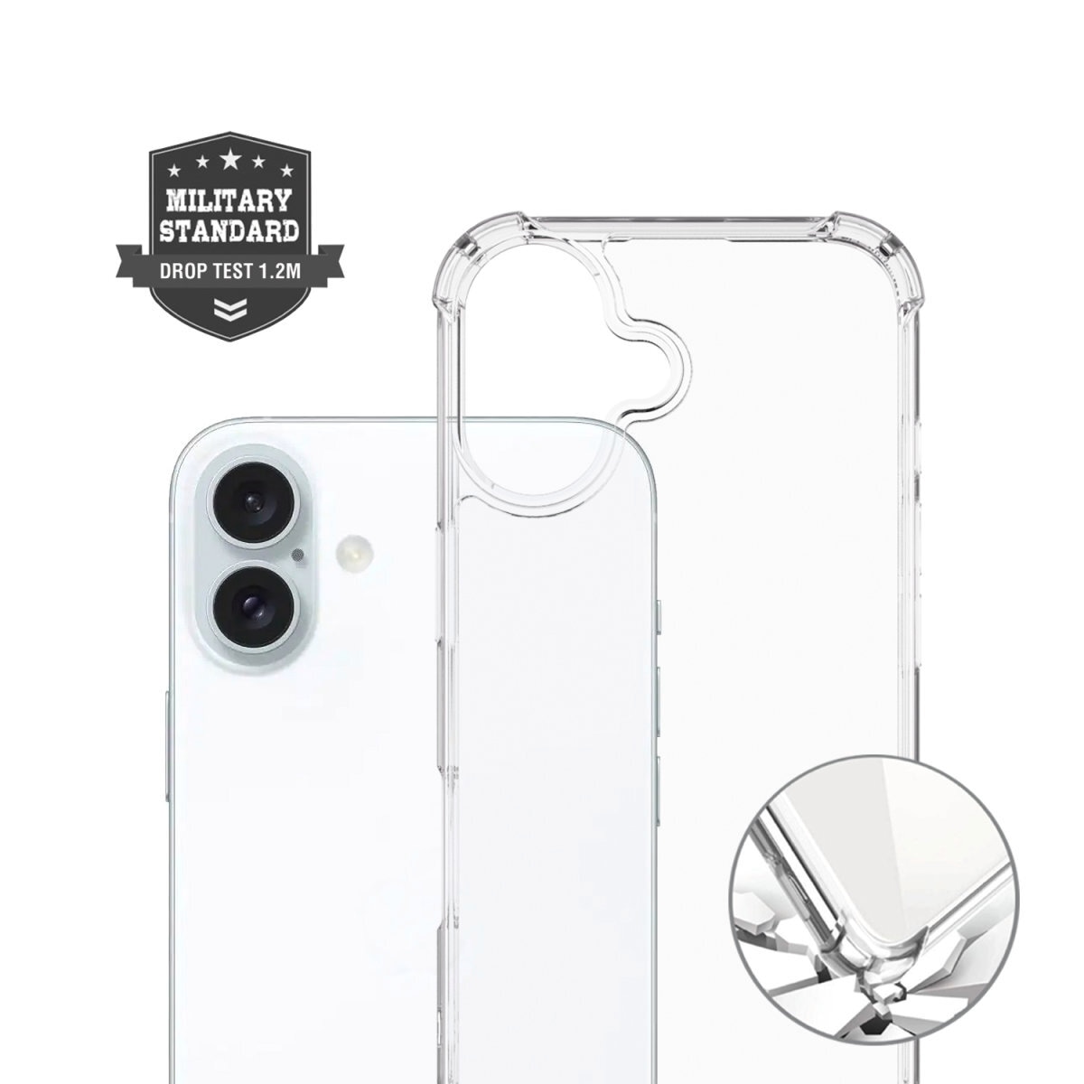 4smarts Handyhülle »Hybrid Case Ibiza für Apple iPhone 16«, Backcover, Schutzhülle, Handyschutzhülle, Case, Schutzcase, stossfest