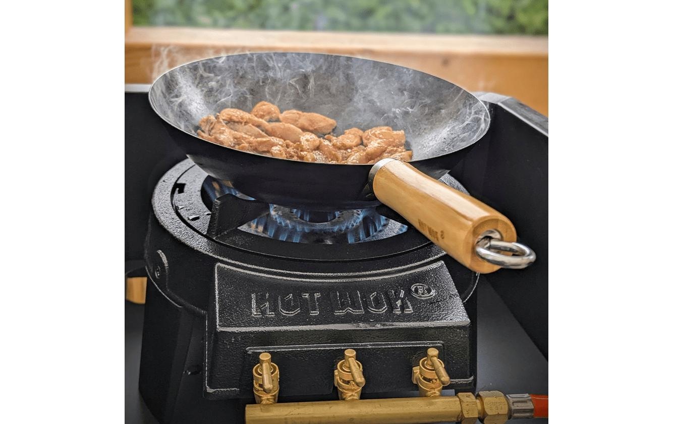   Gasgrill »Hot Wok Pro 12 kW + regulator & wok Hochleistungs-Wok-Set«