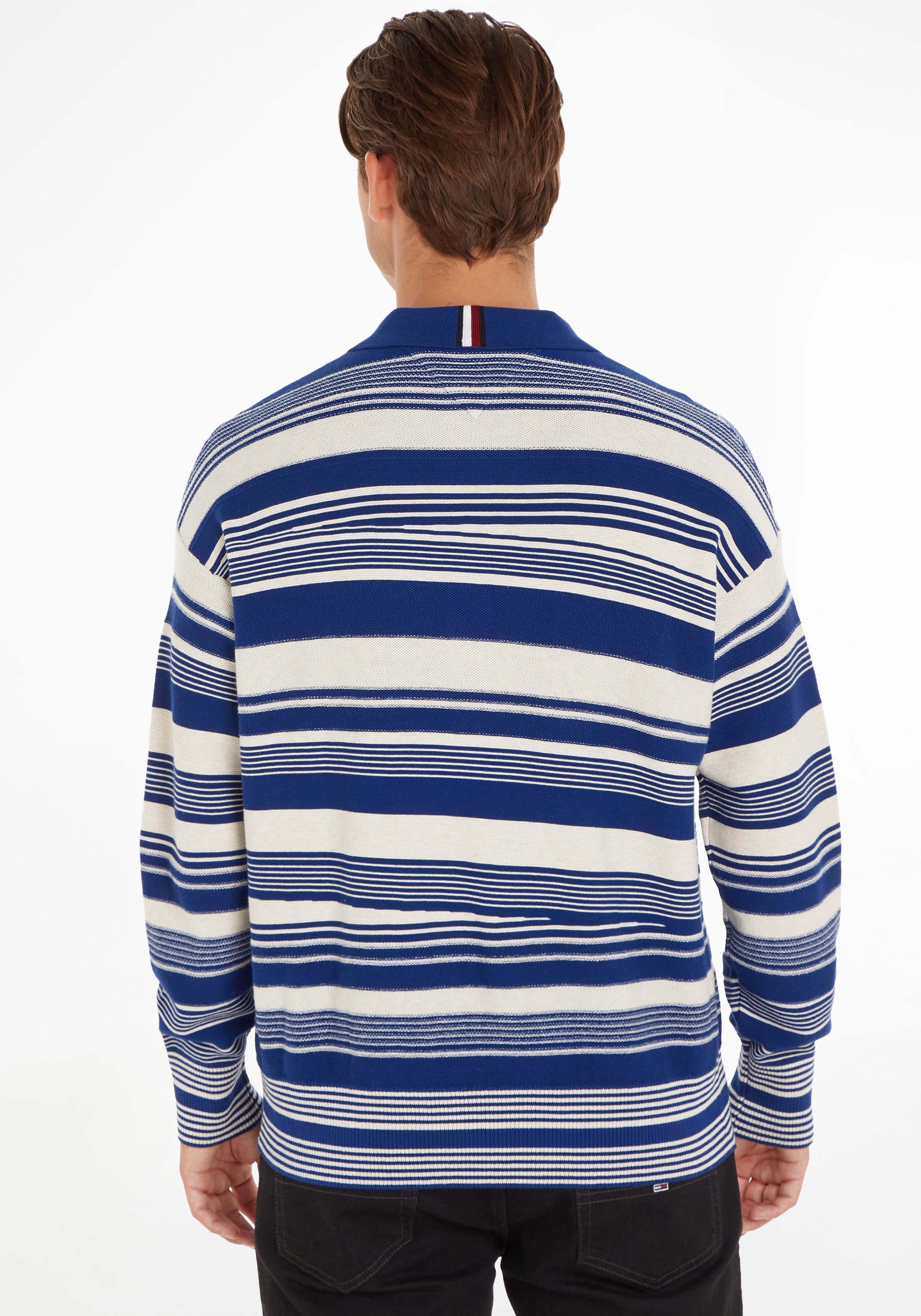 Tommy Hilfiger Polokragenpullover »CRAFTED STRIPE LS POLO«