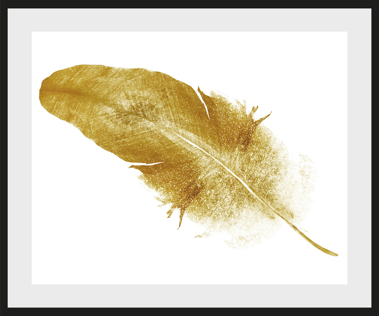 Image of queence Bild "Svea" Federn Gemälde Kunst gerahmt, Federn