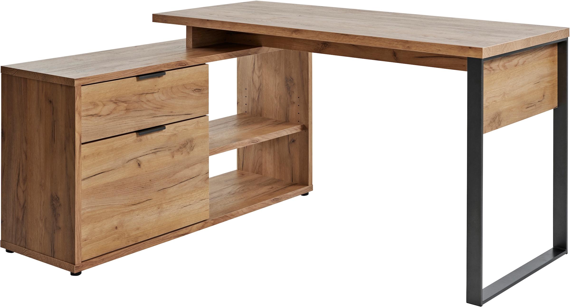 Jahnke Bureau d'angle »LOOP C 150 E« 1 cuis tlg. bureau d'angle, montage réversible, beaucoup de rangement