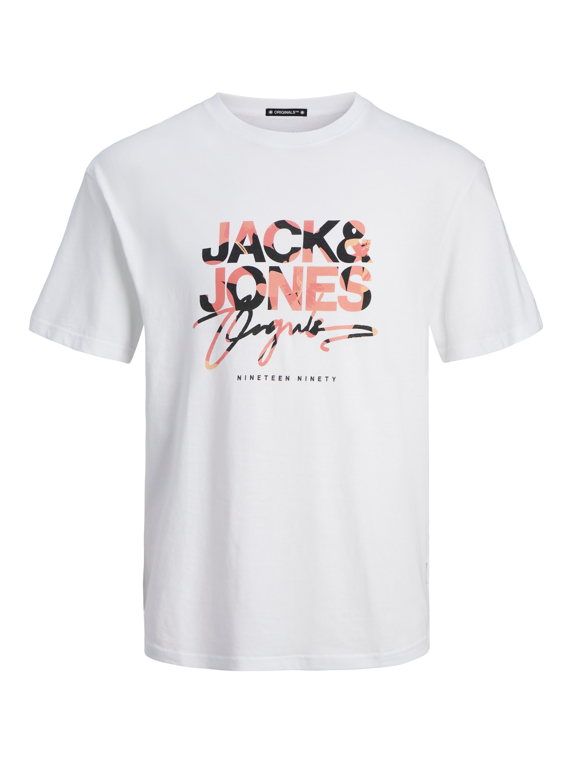 Jack & Jones T-Shirt »JORARUBA AOPBRANDING TEE SS CREW NECK LN«