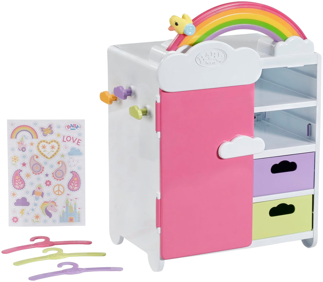 Baby Born Armoire à vêtements de poupée »Regenbogen« mit Licht- und Soundeffekt