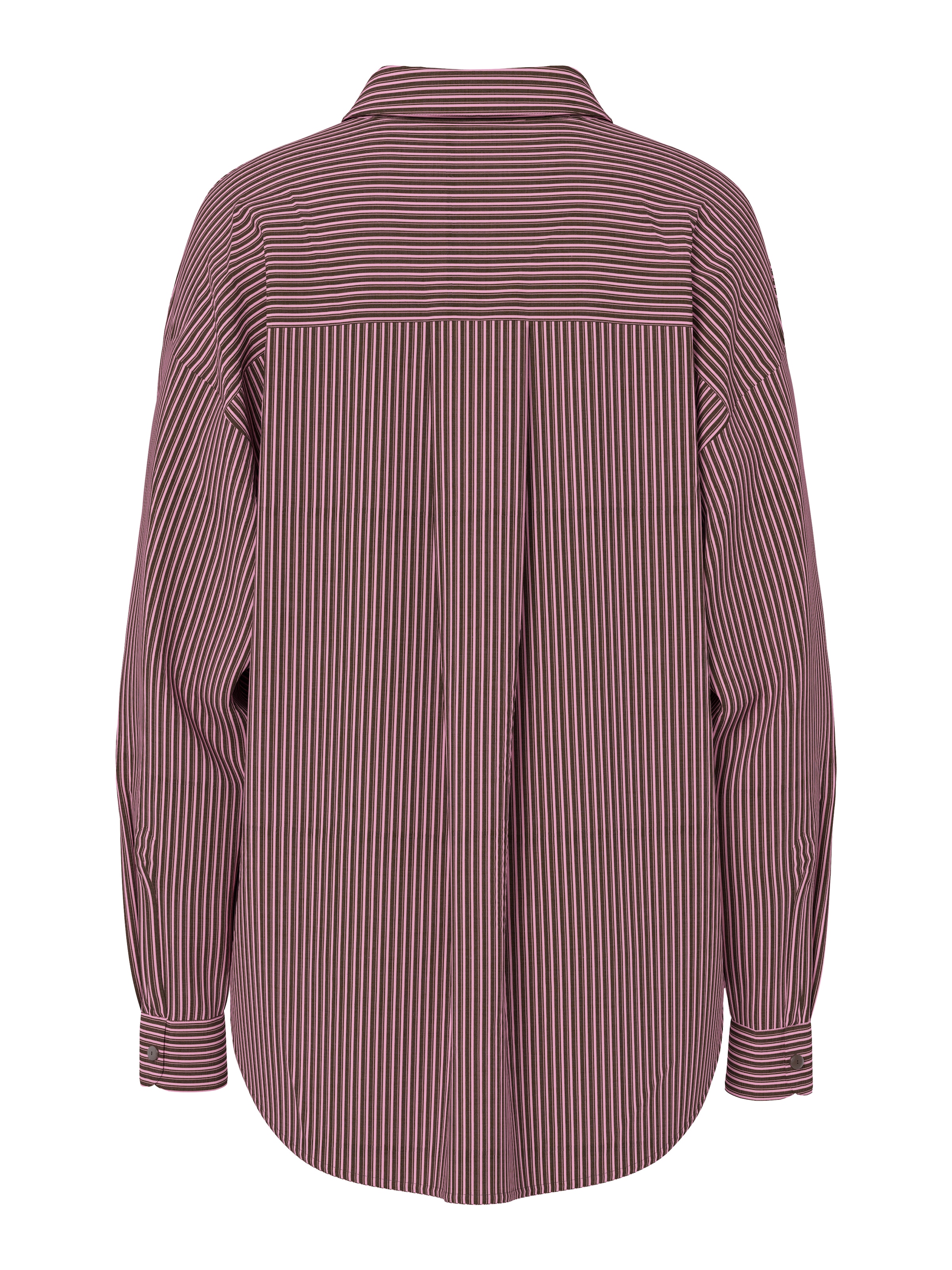 pieces Blouse chemise »PCEMMY LS LOOSE SHIRT WVN NOOS« mélange de matières, coupe ample