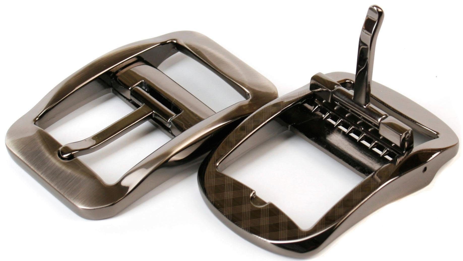 Anthoni Crown Ceinture en cuir mit gemusterter Gürtelschliesse