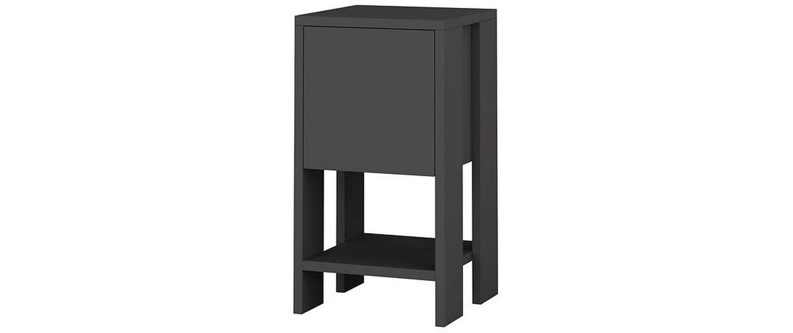 Image of WOODY FASHION Nachttisch "Ema 30 x 55 x 30 cm, Anthrazit"
