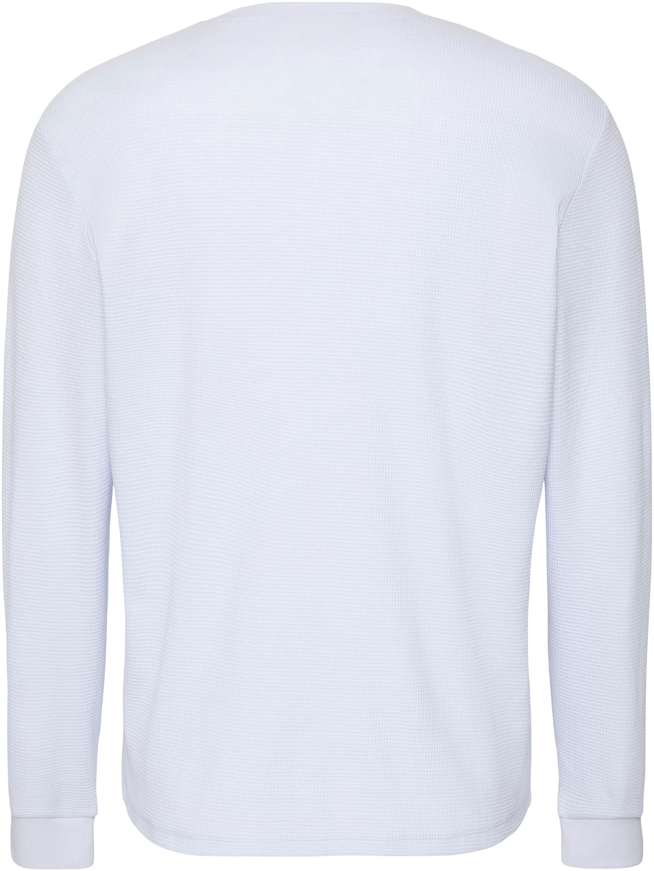 Calvin Klein Jeans T-shirt à manches longues »LS WAFFLE BADGE CREWNK TEE« avec encolure ronde