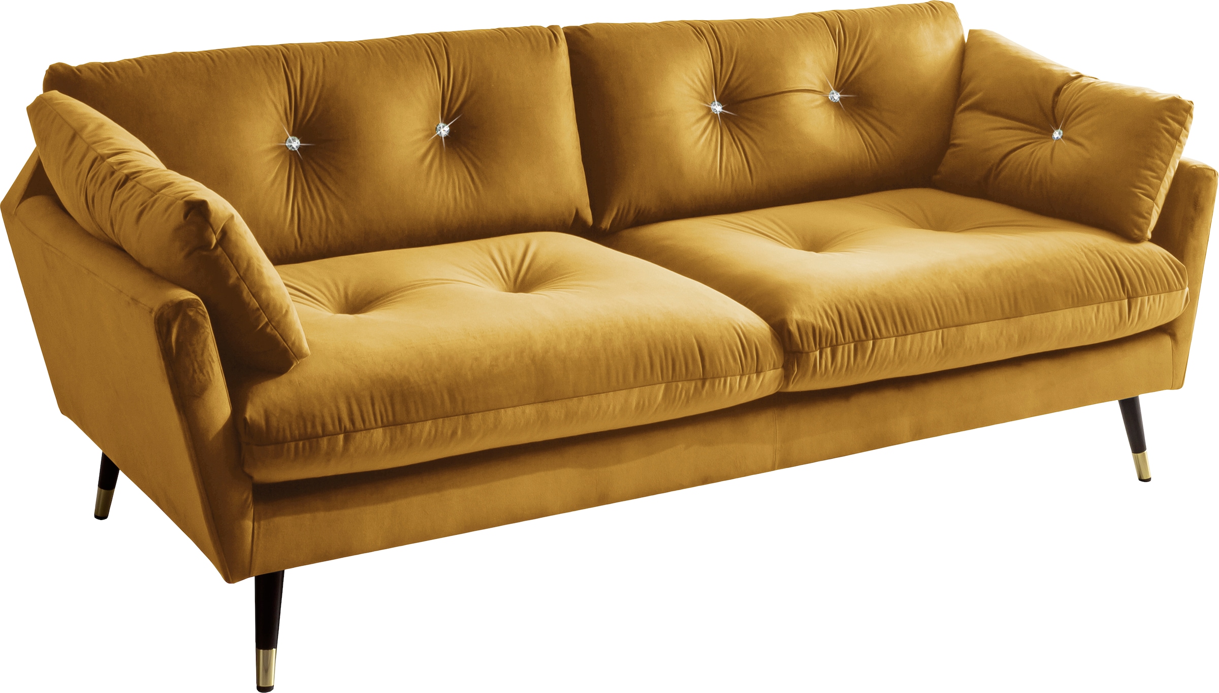 Trends by HG 3-Sitzer »Amira«, mit Strasssteinen und goldfarben Applikationen