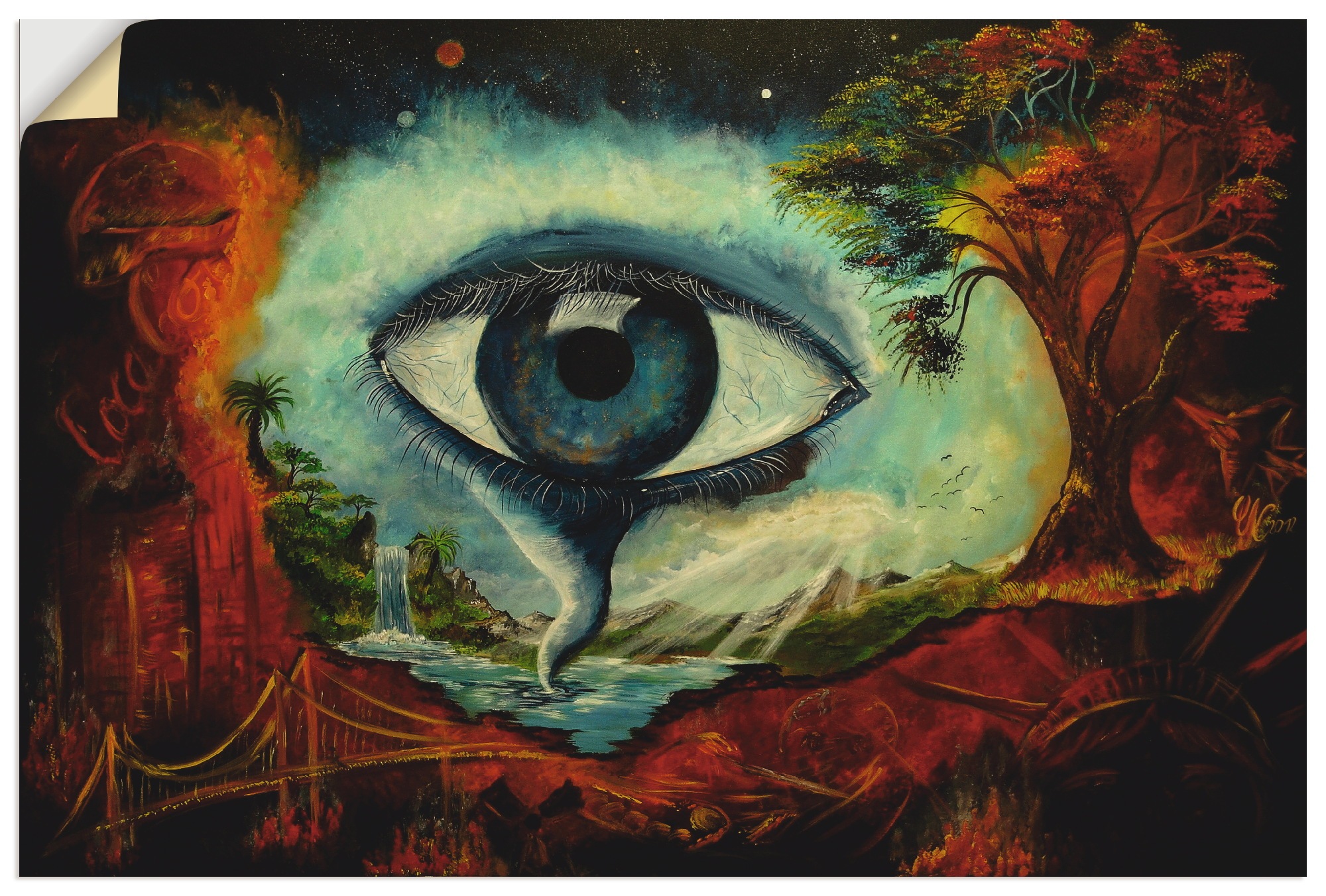 Image of Artland Wandbild »Einfaches Leben«, klassische Fantasie, (1 St.), in vielen Grössen & Produktarten - Alubild / Outdoorbild für den Aussenbereich, Leinwandbild, Poster, Wandaufkleber / Wandtattoo auch für Badezimmer geeignet bei Ackermann Versand Schweiz