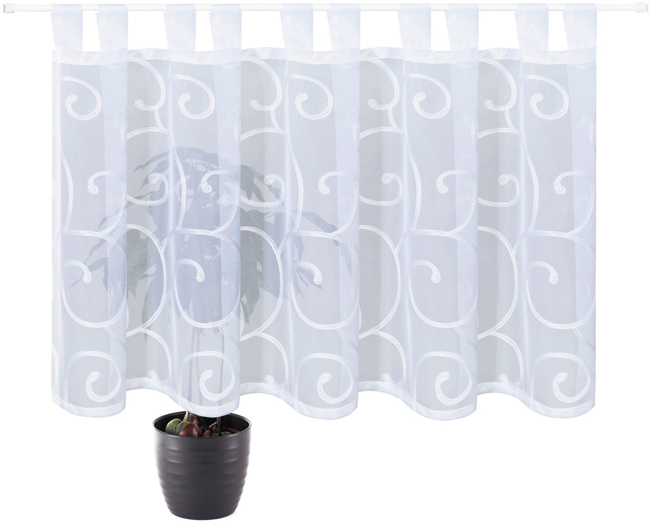 Gerster Gardine »Quinta« Schlaufen 1 Stk. tlg. Schlaufenpanneau bestickt