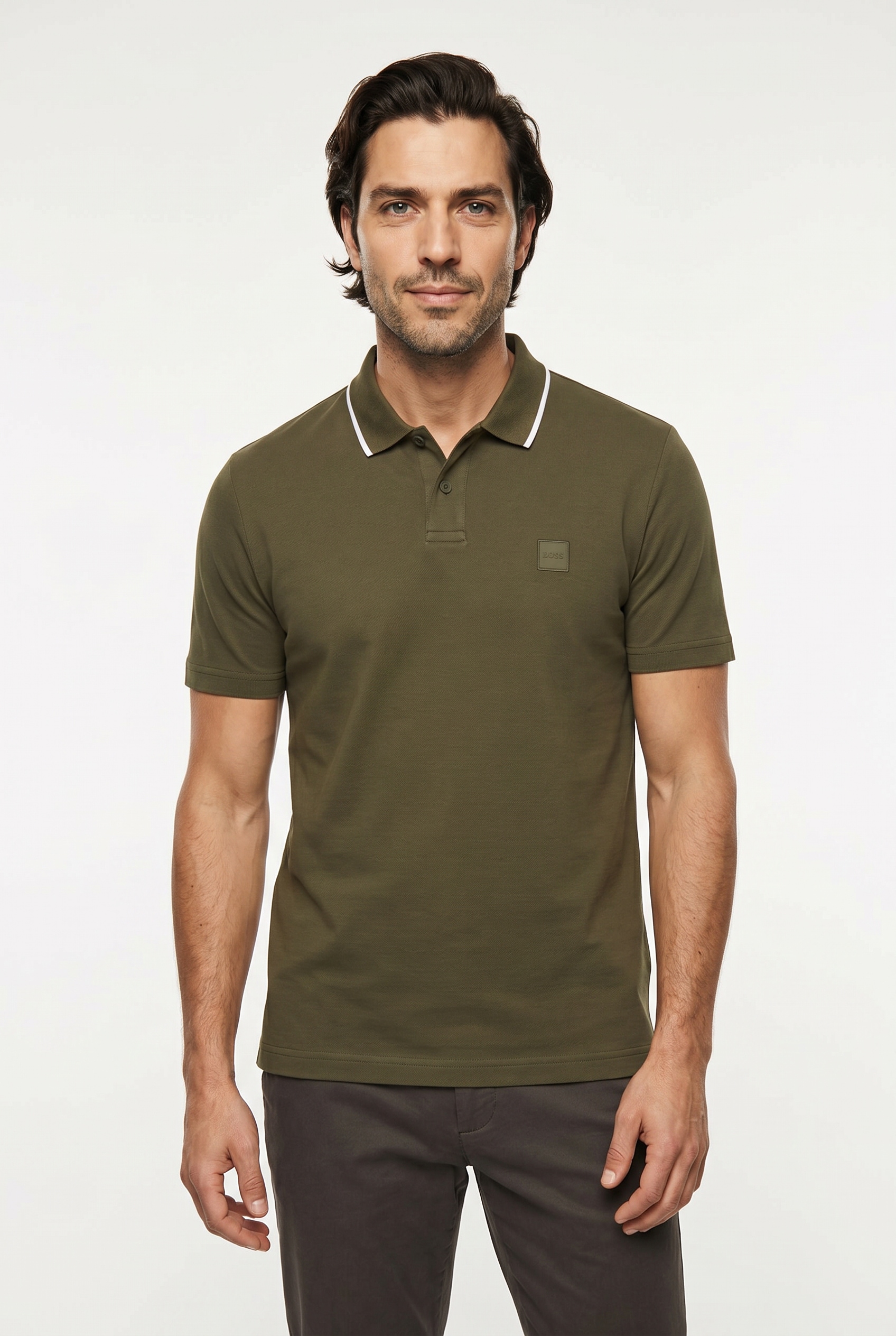BOSS ORANGE Polo »Passerford Regular Fit Contrast« Polo classique stretch en piqué contraste, facile d'entretien