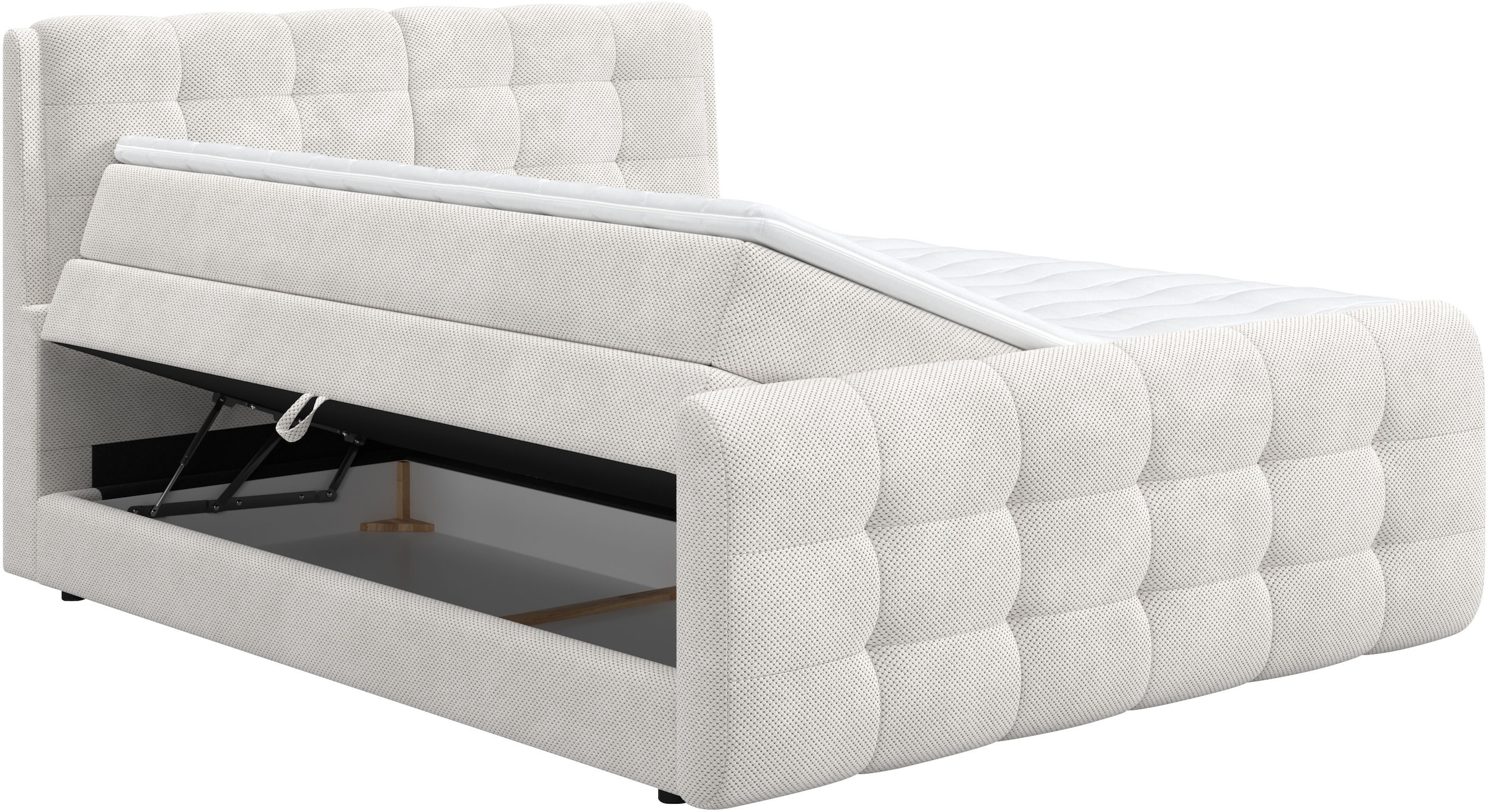 COTTA Boxspringbett »Fort mit Bettkasten, inkl. Topper«, erhältlich in verschiedenen Breiten (160cm, 180cm & 200cm)