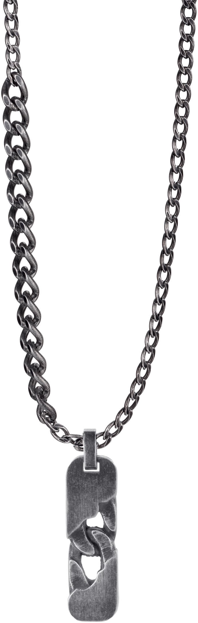 Image of Firetti Kette mit Anhänger "Schmuck Geschenk Edelstahl Halsschmuck Halskette Panzerkette Vintage"