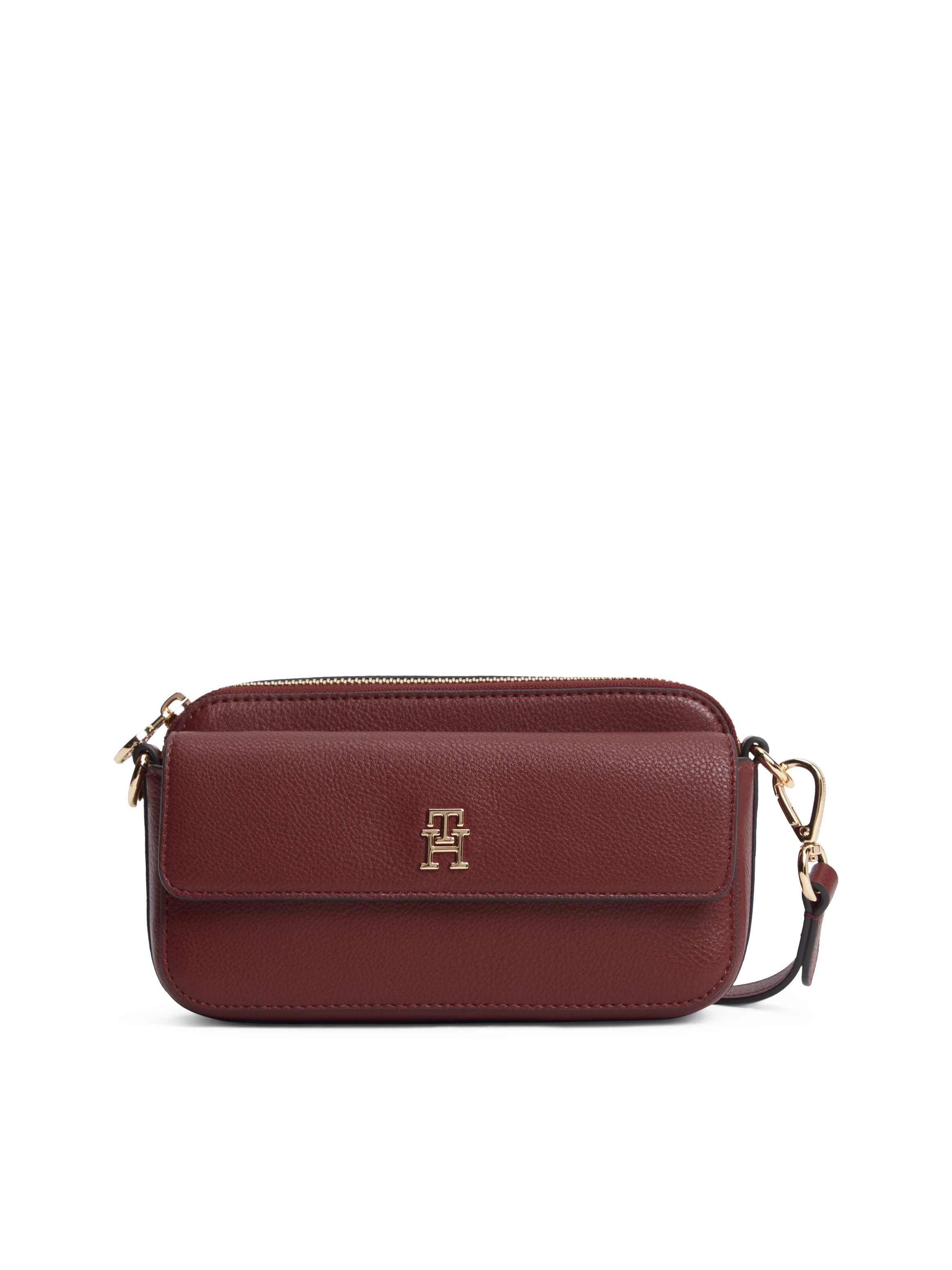 Tommy Hilfiger Umhängetasche »TH ICON CAMERA BAG« Damen Clutch, Schultertasche mit goldfarbenem TH-Logo