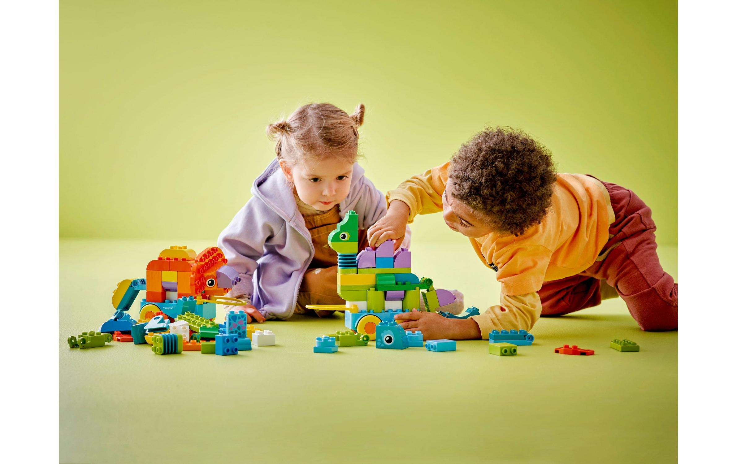 LEGO® Spielbausteine »DUPLO® Dinos auf Rädern 3-in-1-Set 10451«, (108 St.)