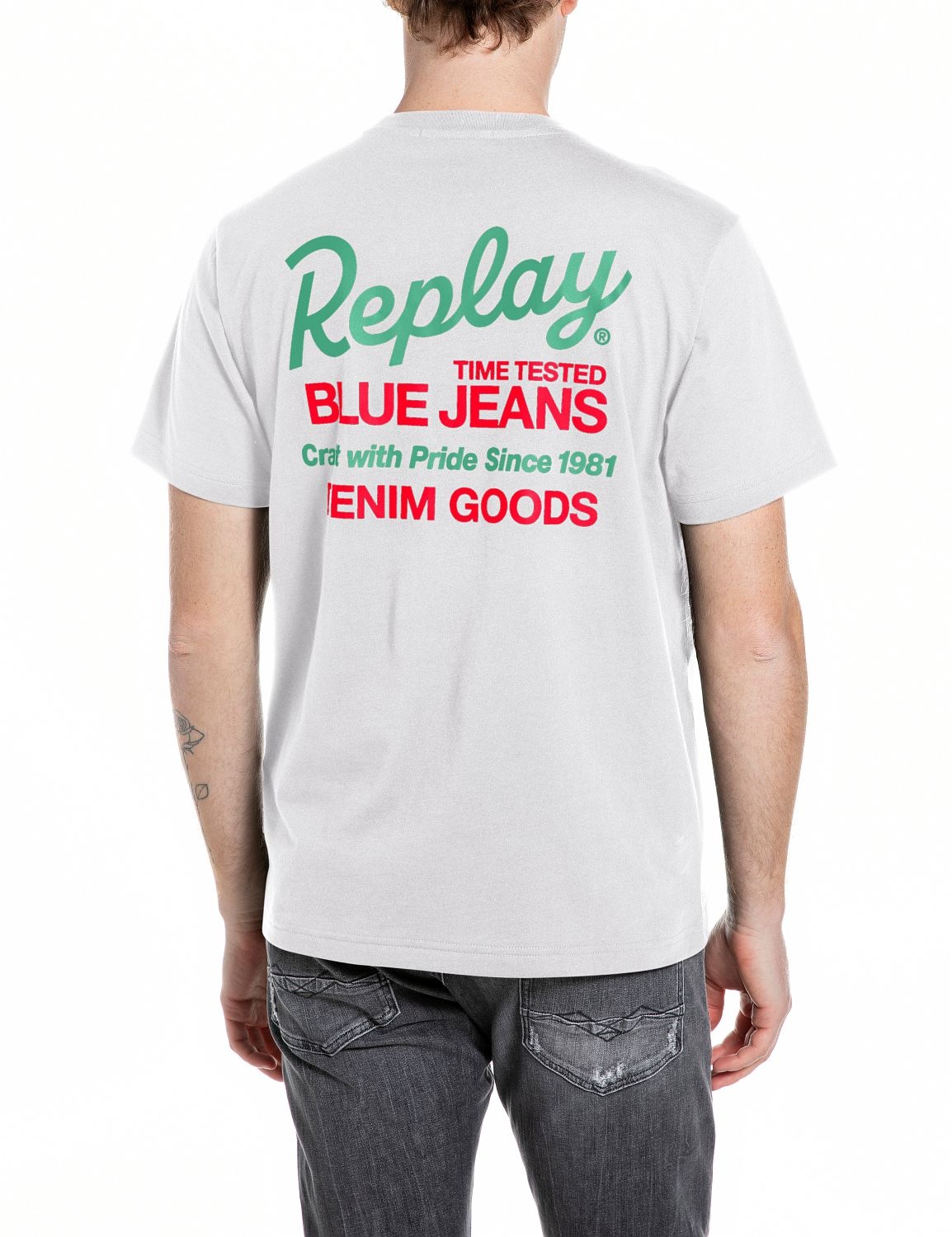 Replay T-shirt En pur coton, avec imprimé