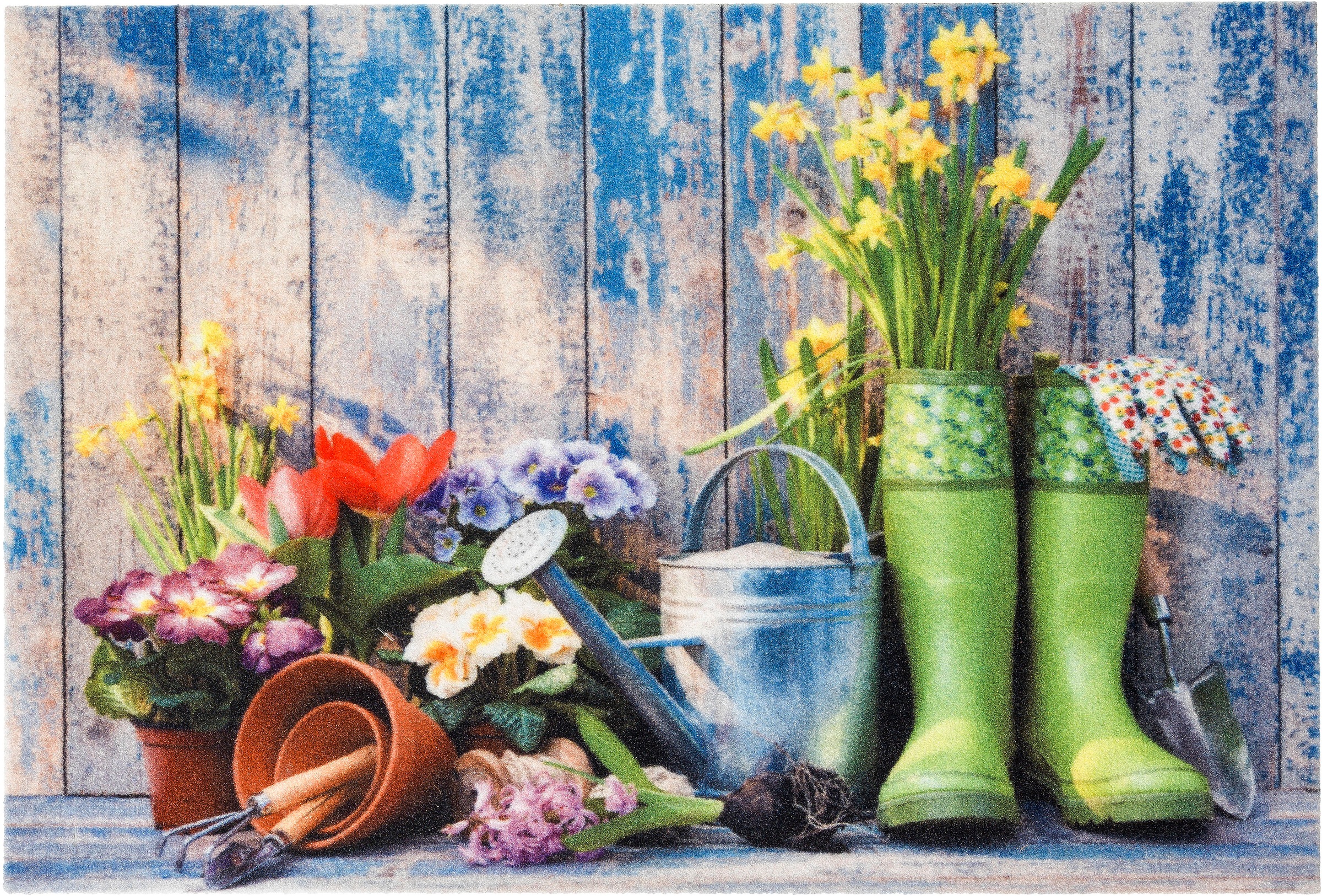Astra Sauberlaufmatte 'Deco Print' 40 x 60 cm Garden Tools blau
