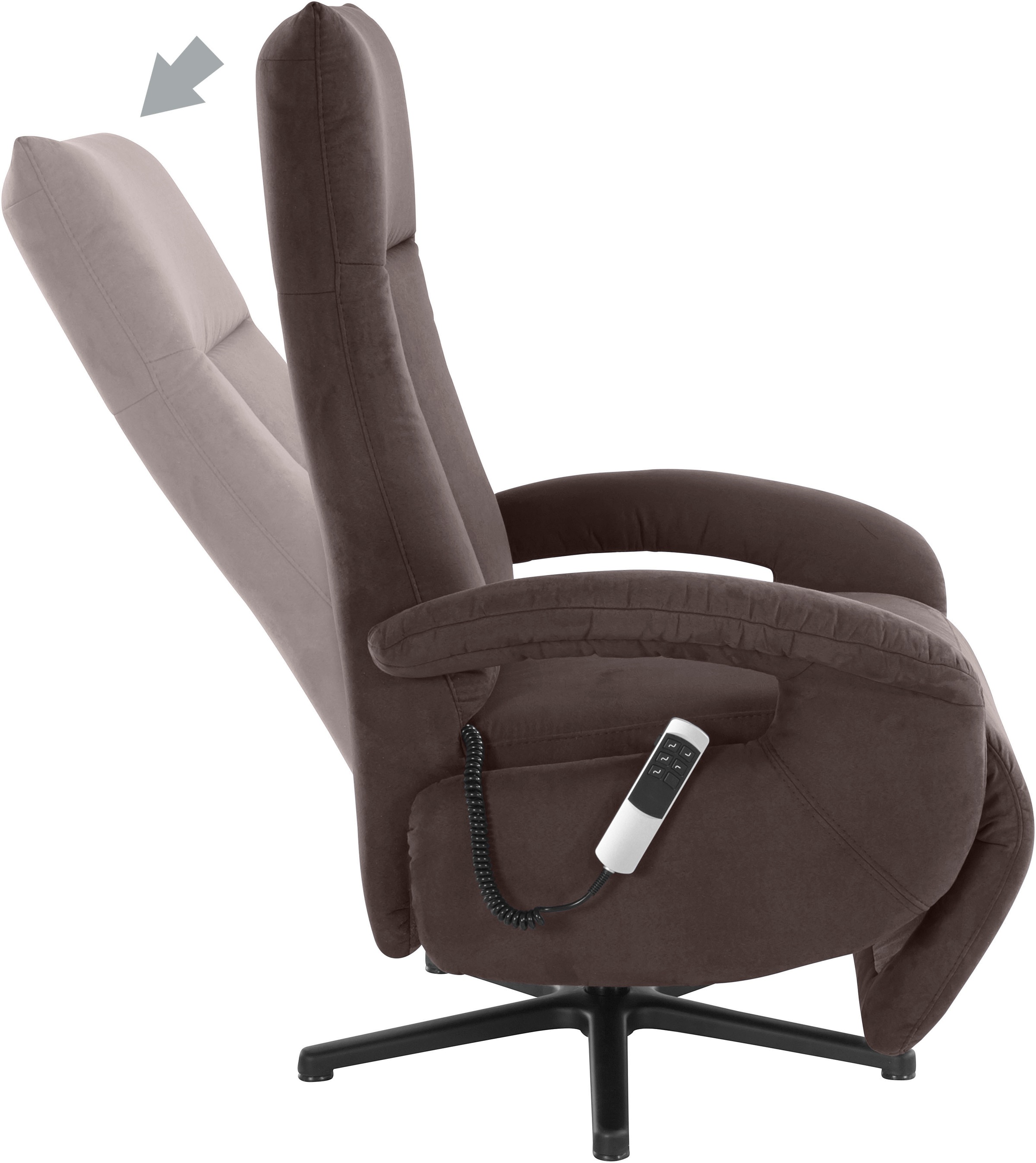 sit&more Fauteuil TV »Tycoon« wahlweise manuell, mit zwei Motoren oder mit Akku oder mit 2 Motoren